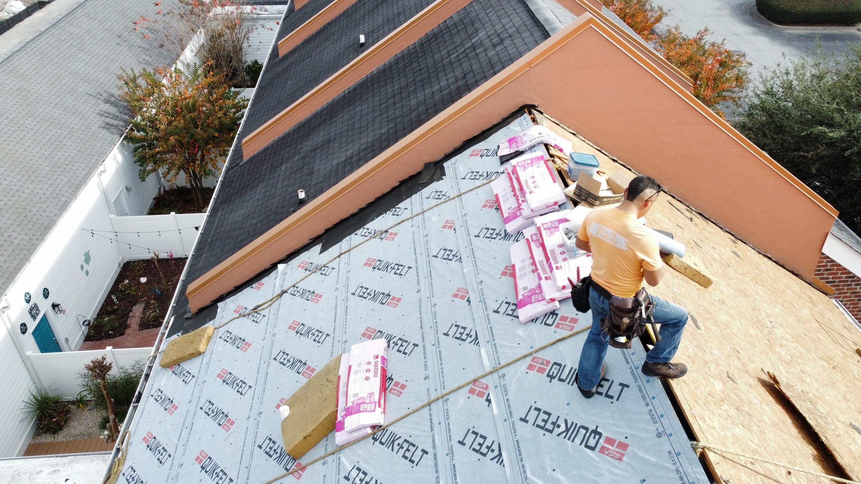 Roof Damage using  Shingle Starter 7.2" X 33.5' Roll by RGR Construction and Roofing, LLC