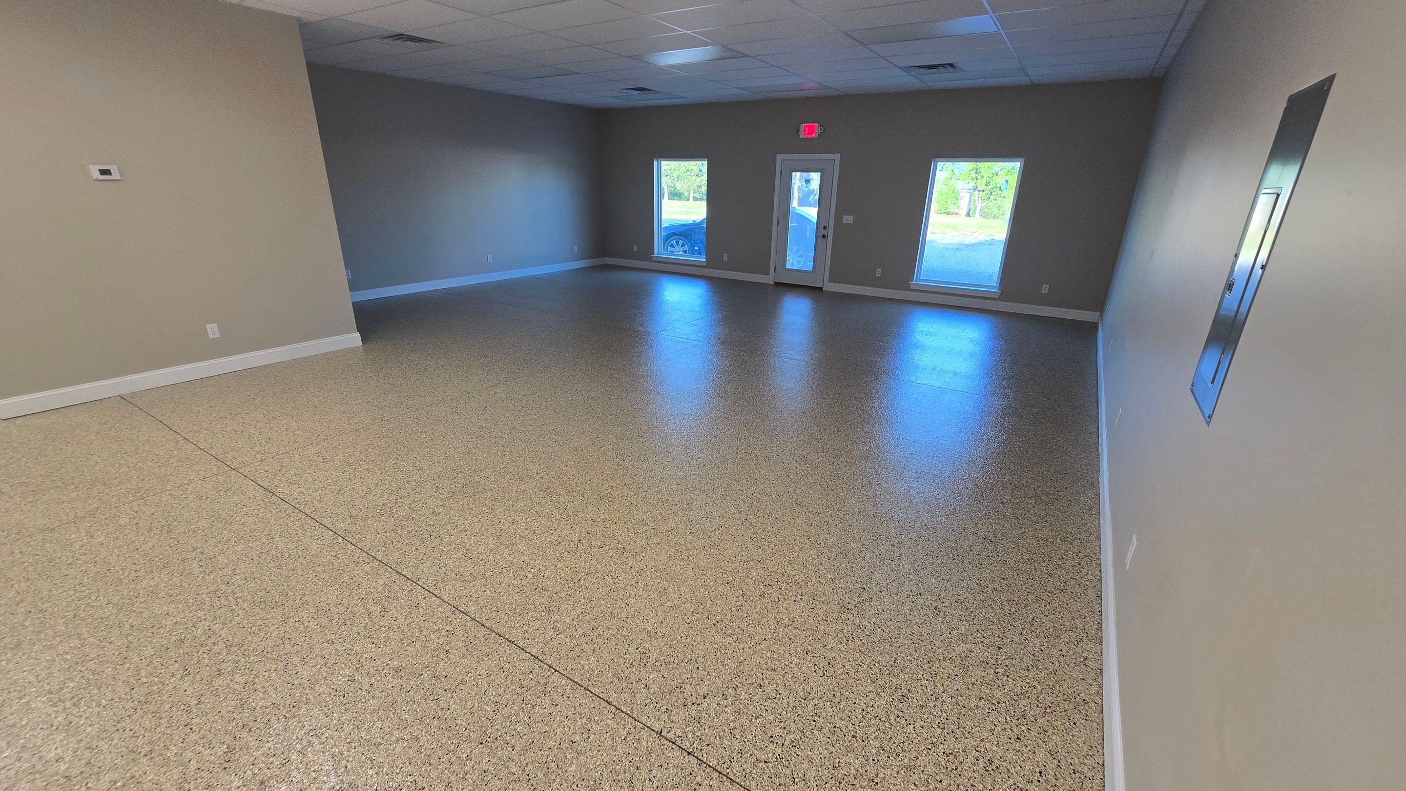 Garage Using Flake by Elite Floor Solutions