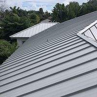 24ga 1.5" Mechanical Seam Ash Gray by Total Roofing System The Metal Roof Experts