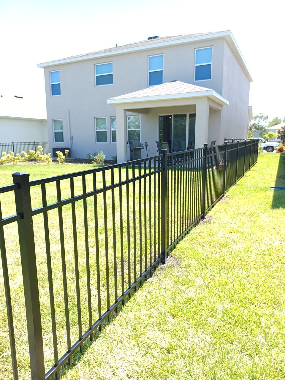 Sarasota, FL 4ft. Tall 3-Rail Black Aluminum Fence by Asap fence and gates, LLC