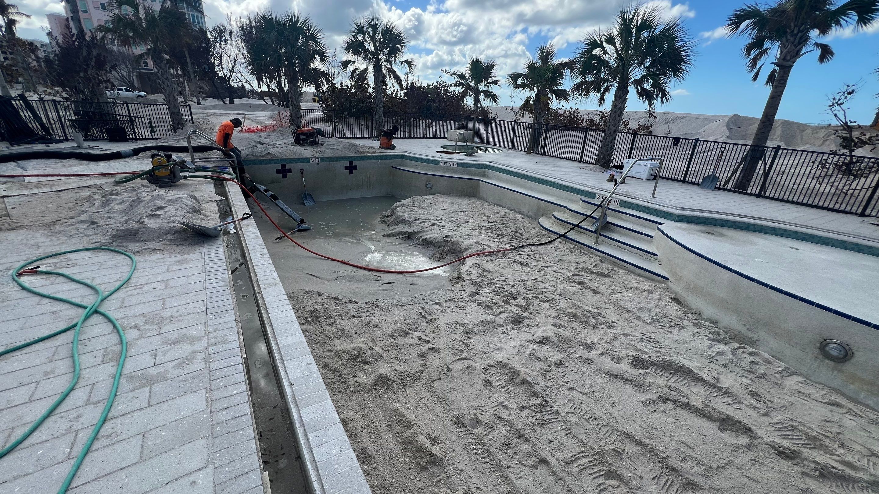 Beachside Community Club Pool Cleanout by APS Power & Water