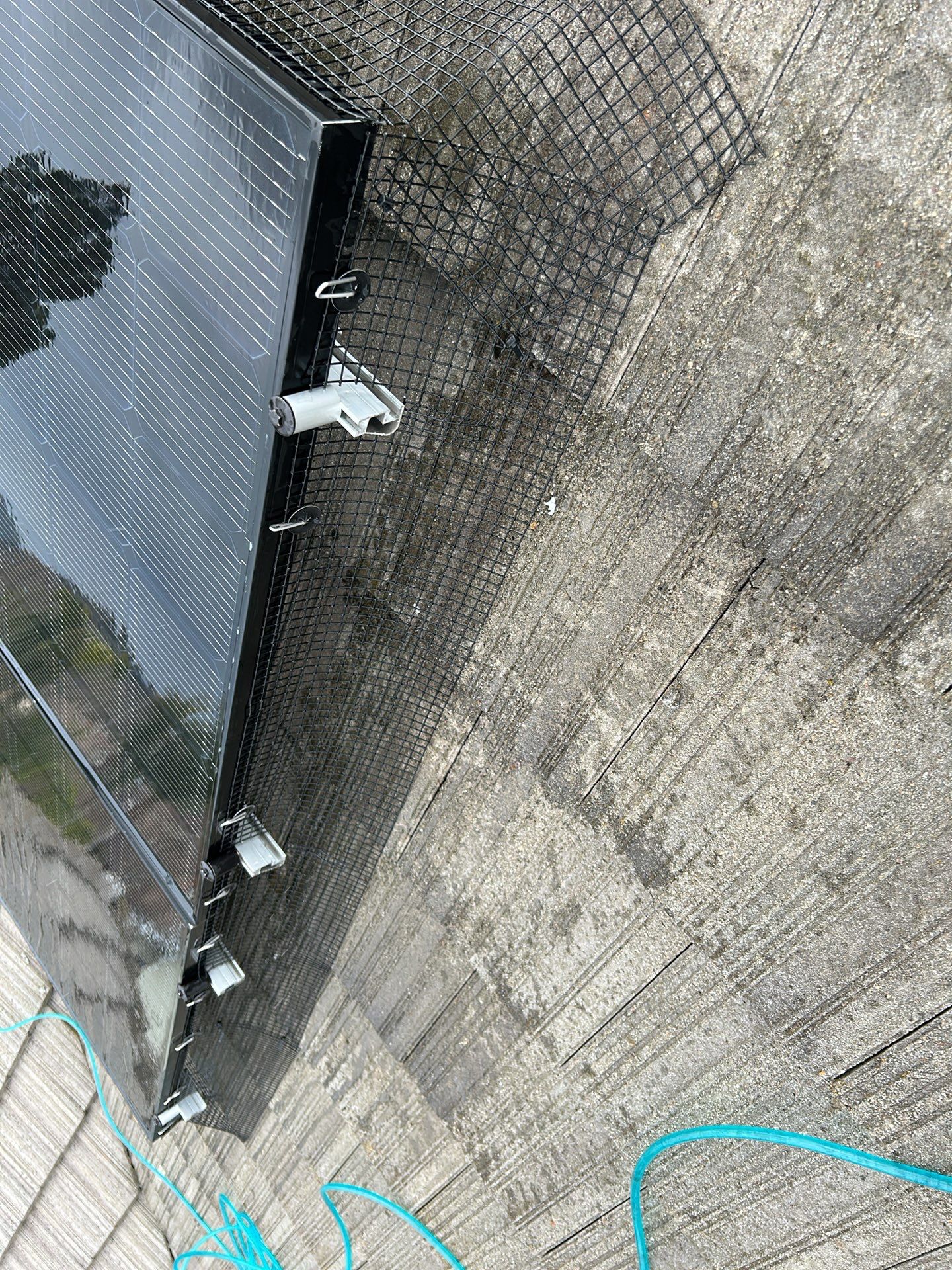 Solar Panel Bird Proofing using Critter Guard Mesh-Flat tile by All One Solar Shine