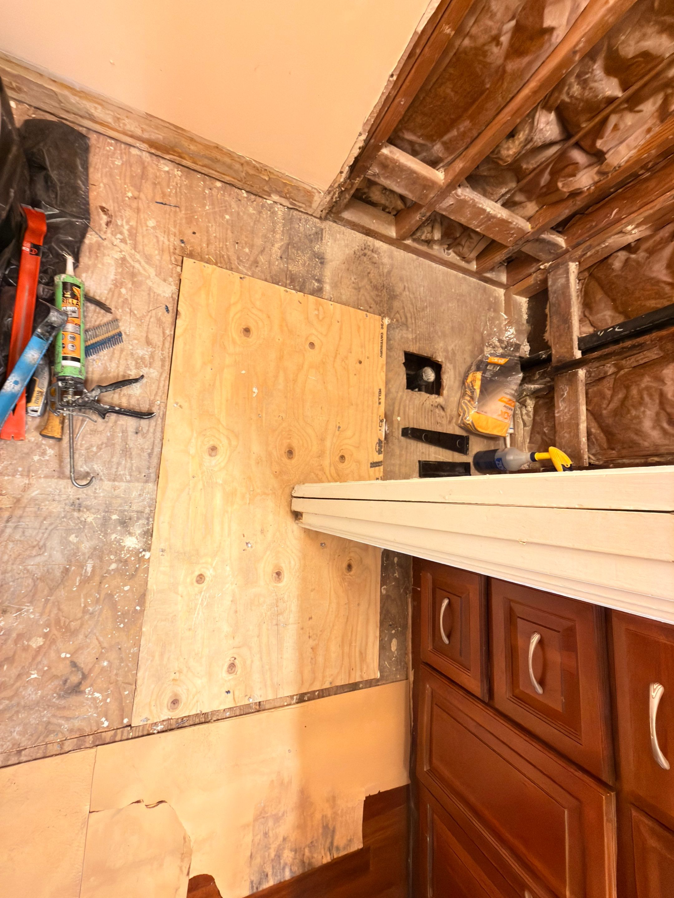 Shower Remodel due to Water Intrusion by Anza Builders, Inc. 