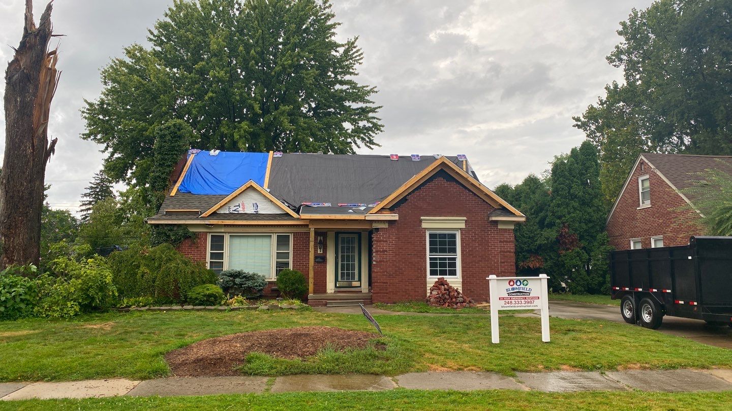 Large Tree Strike Restoration  by Bloomfield Construction & Restoration
