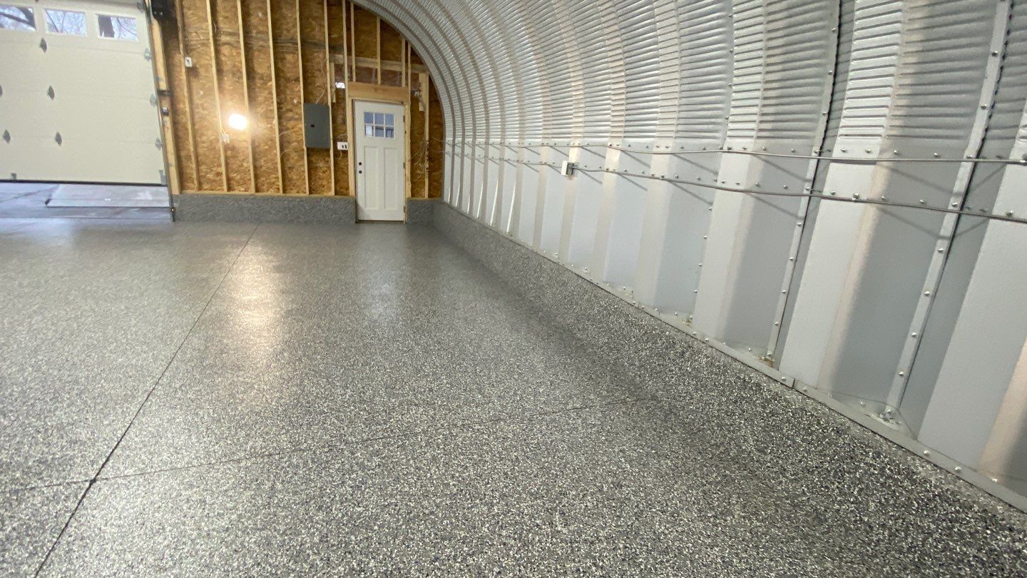 Garage Floor using Galaxy Blue by Your1DayFloor.com