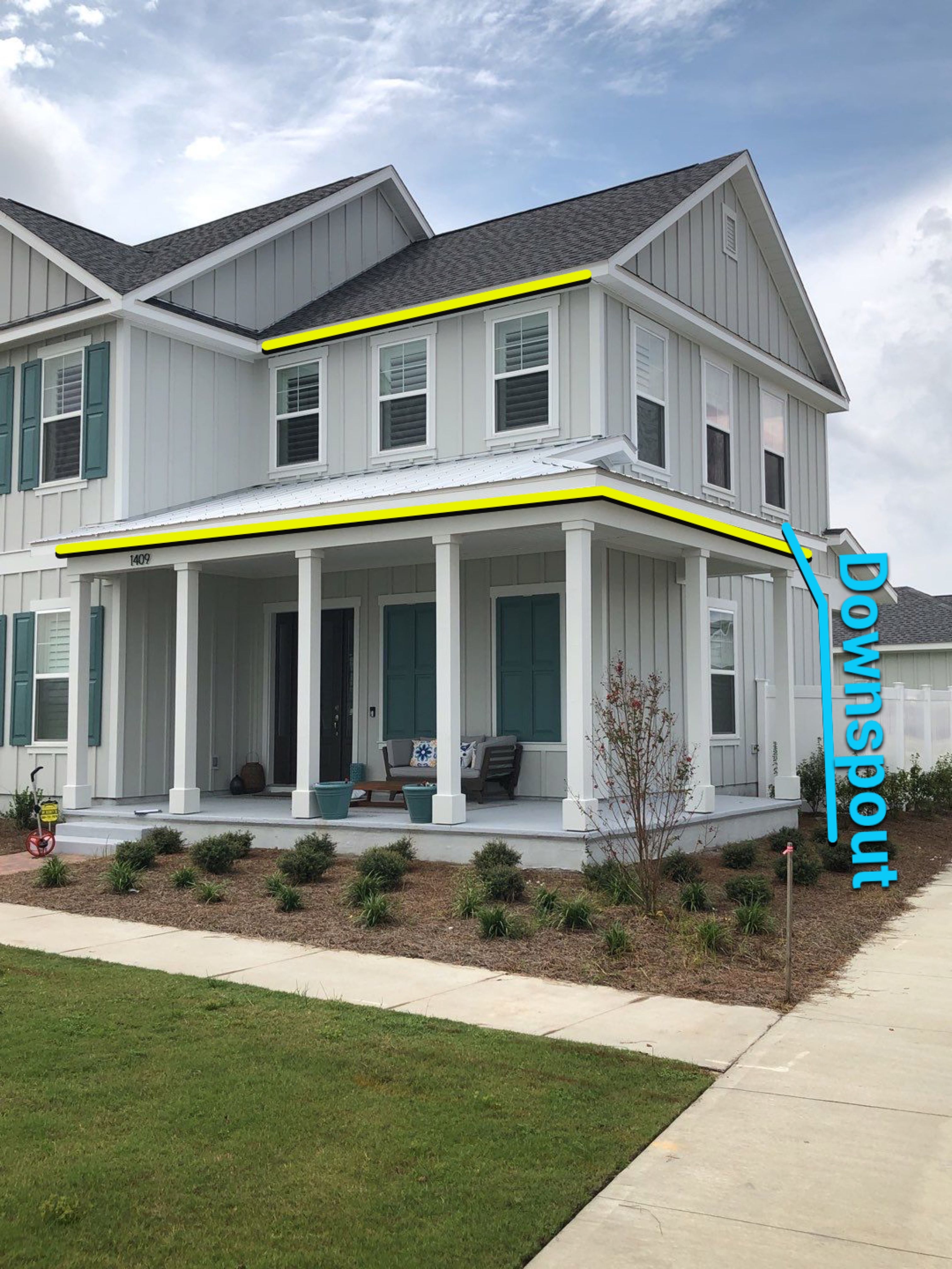 Seamless Gutter Installation using White K-Style Gutters by Gutter Professors