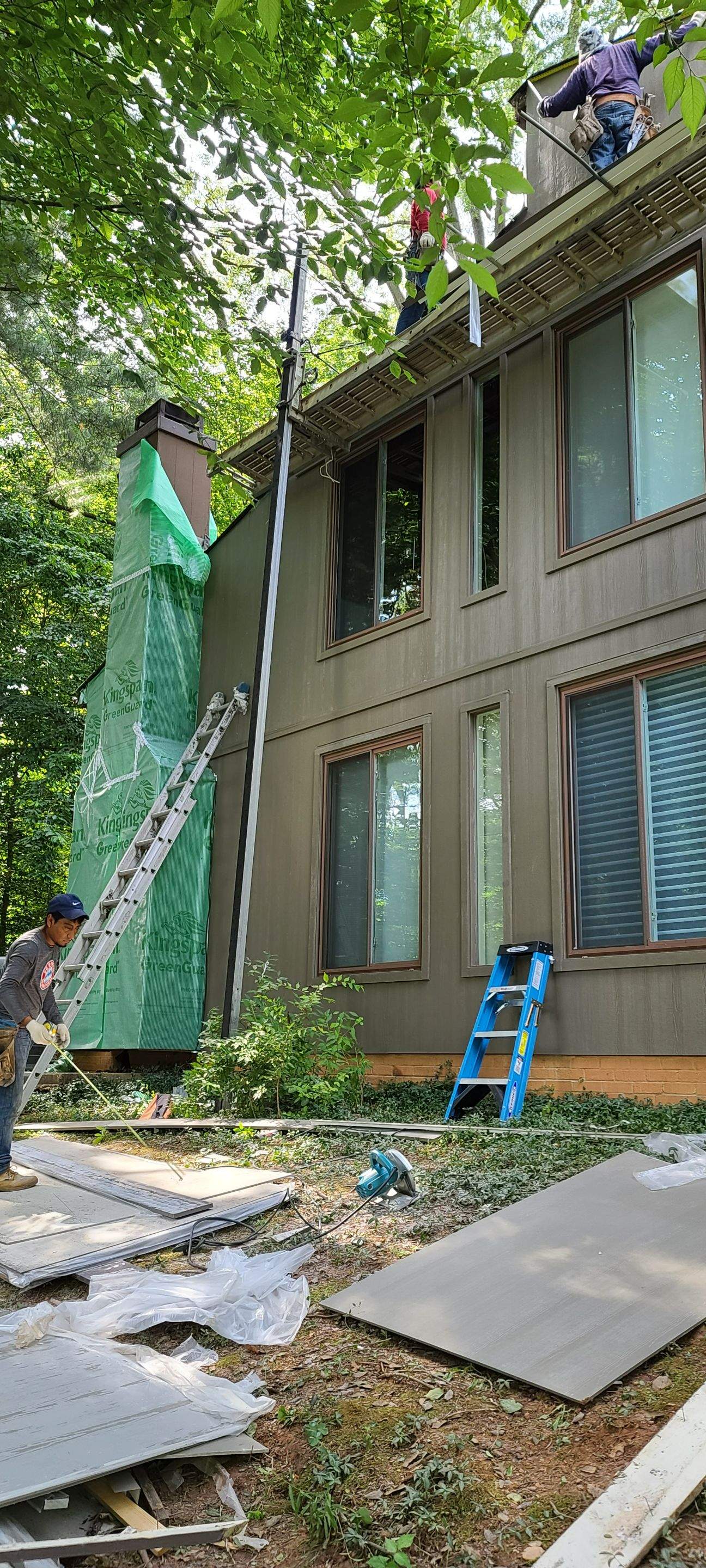 James Hardie Board and Batten Siding and ProVia entry door by Window Depot of Annapolis