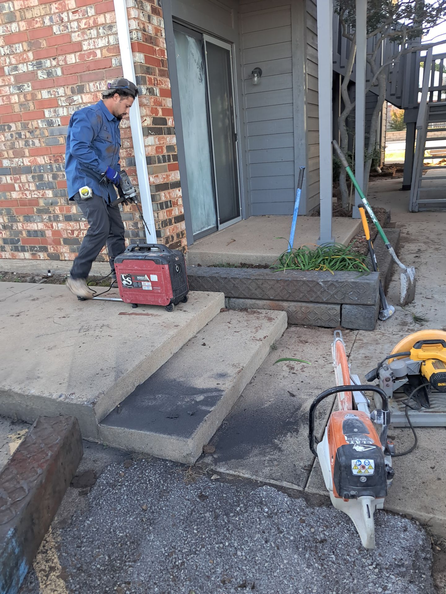 Landscape and concrete work by Clays Services Inc