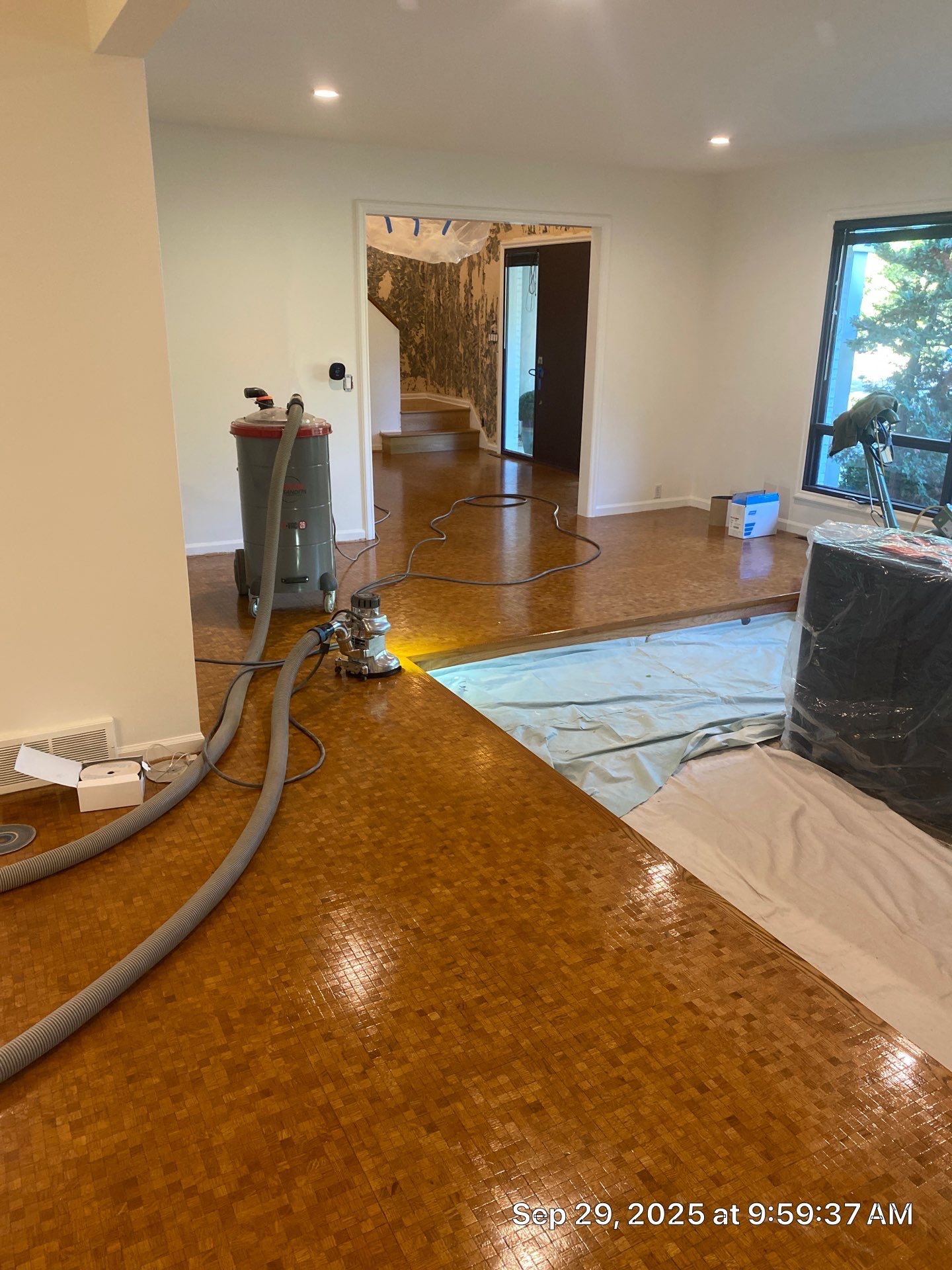 UNIQUE MID CENTURY MODERN Square Wood Tile Floor by RTBaldwin Hardwood Floors
