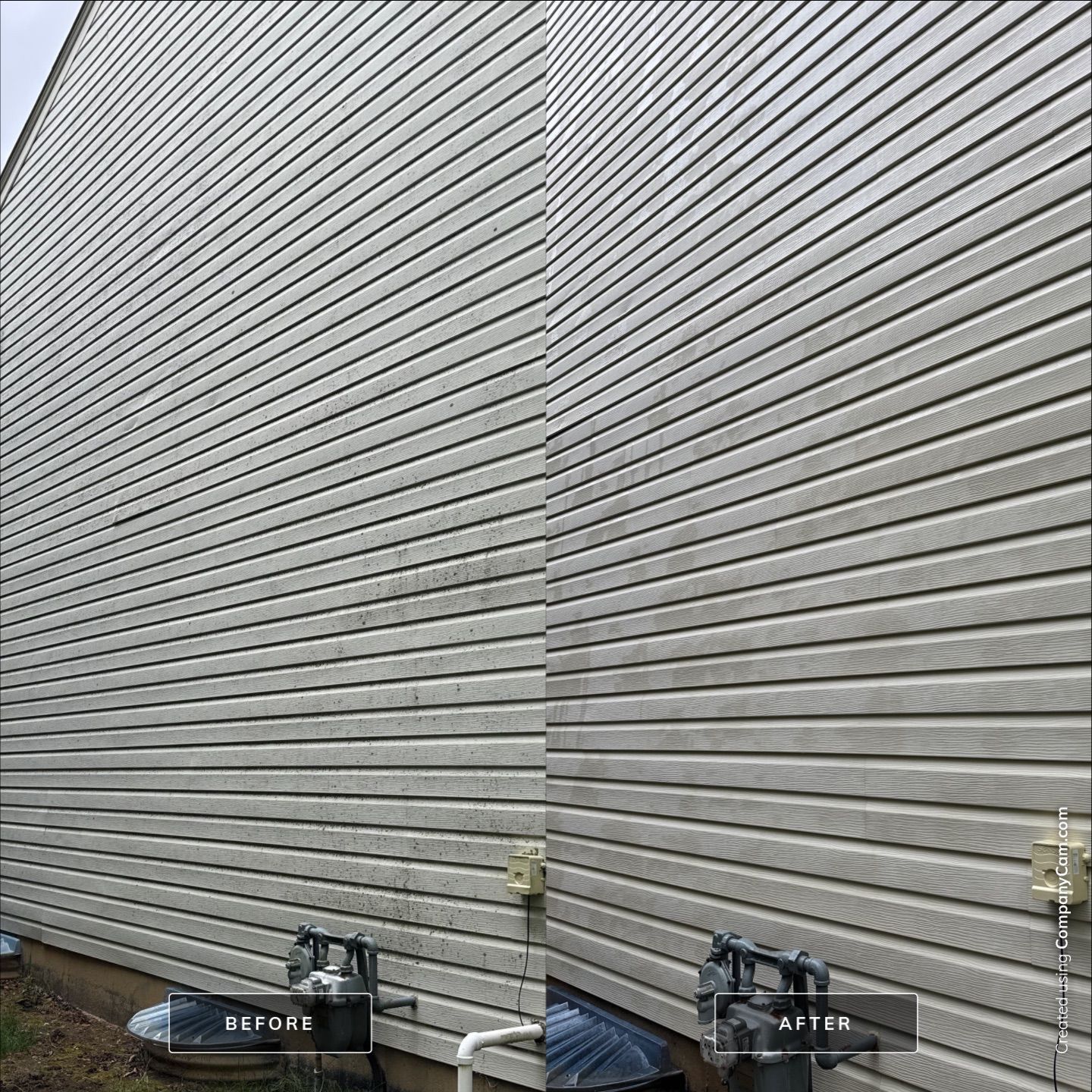 Project in Island Lake by Simmons Power & Soft Washing