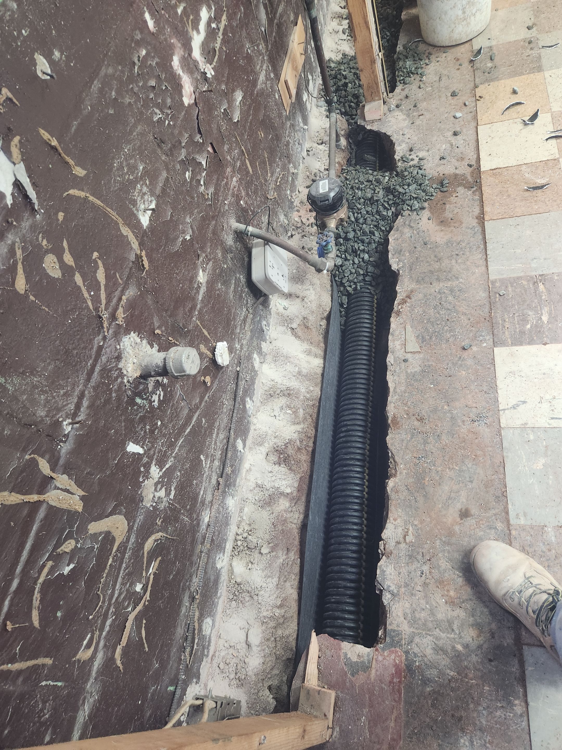 Interior French Drain West Orange NJ by Pure Service Pro, LLC 