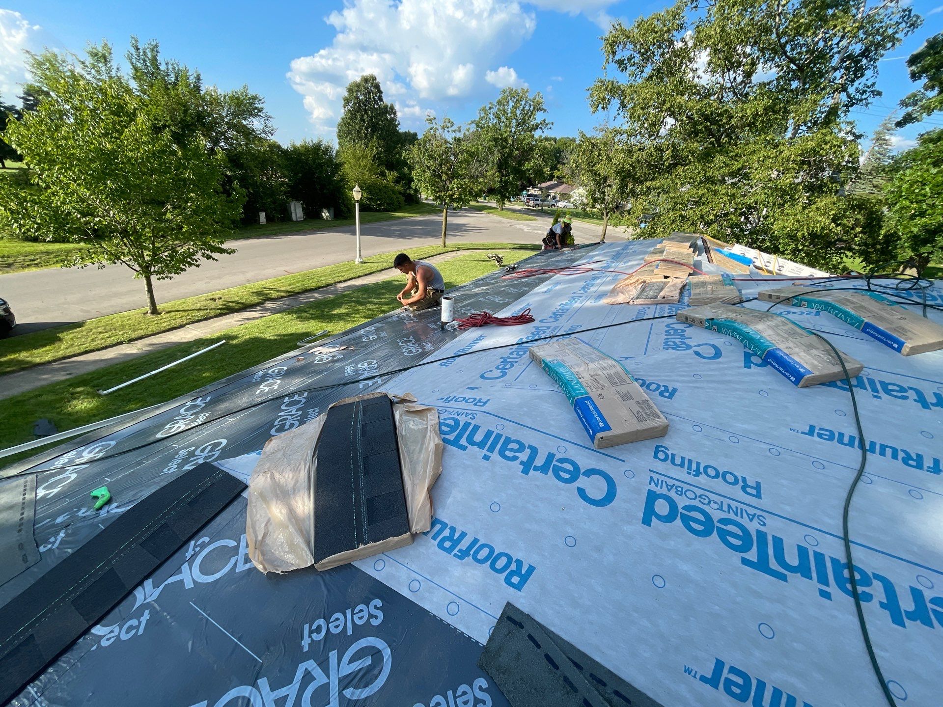 Roof Replacement using Certainteed by GRACCO