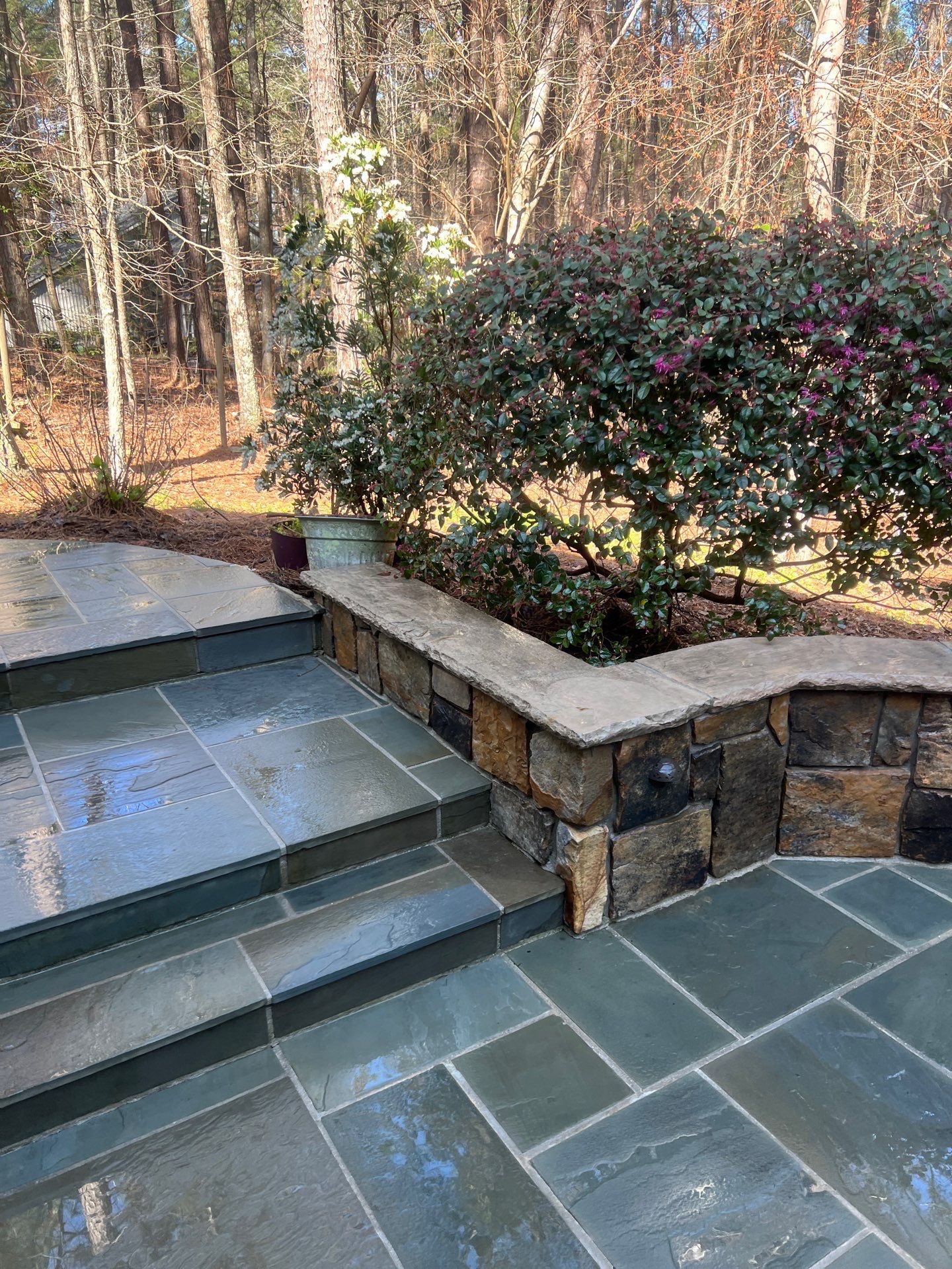 travertine  using Concrete Sealant by DuraSeal
