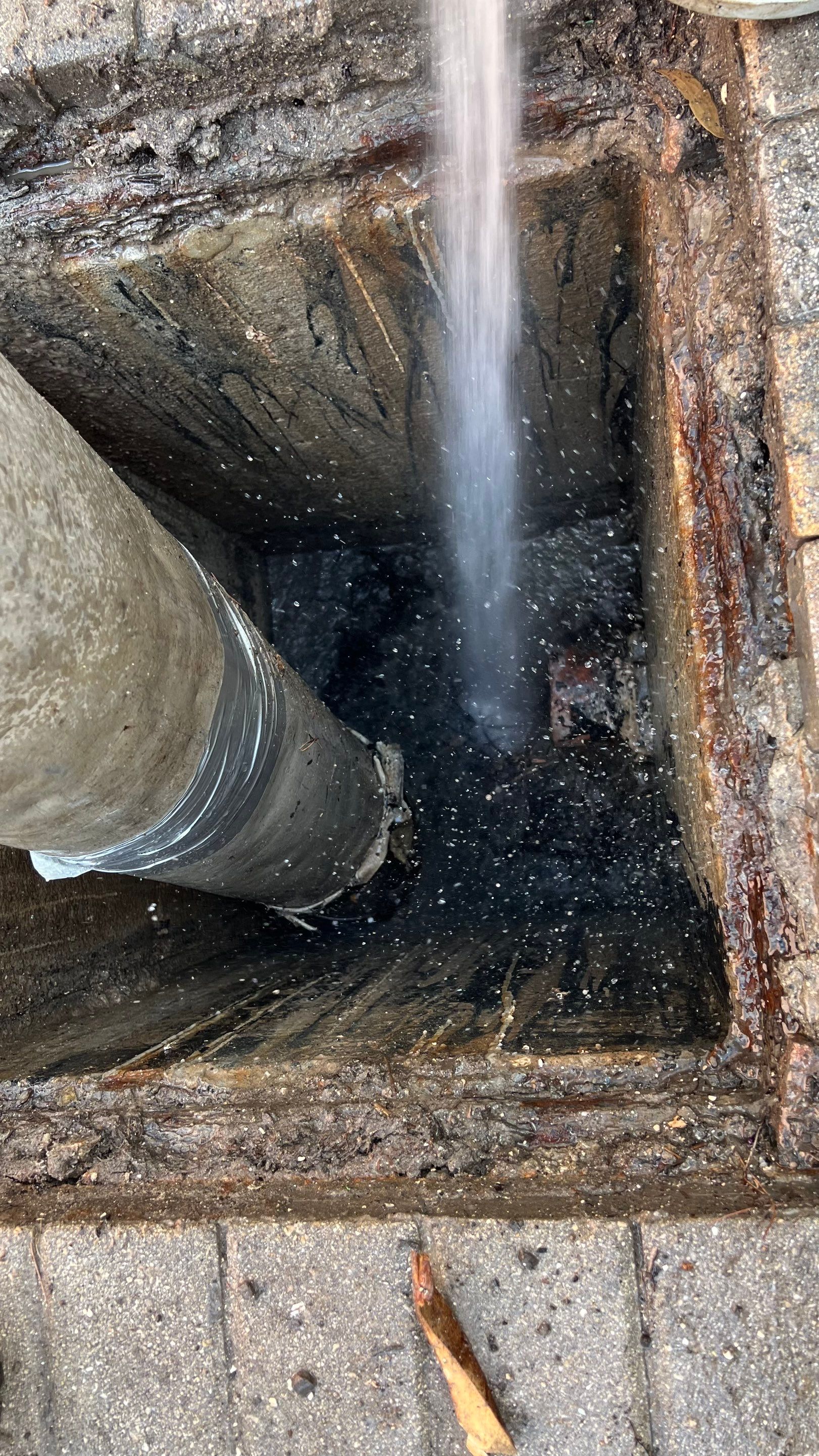 Catch Basin Cleaning After Hurricane Milton Naples Condo by APS Power & Water