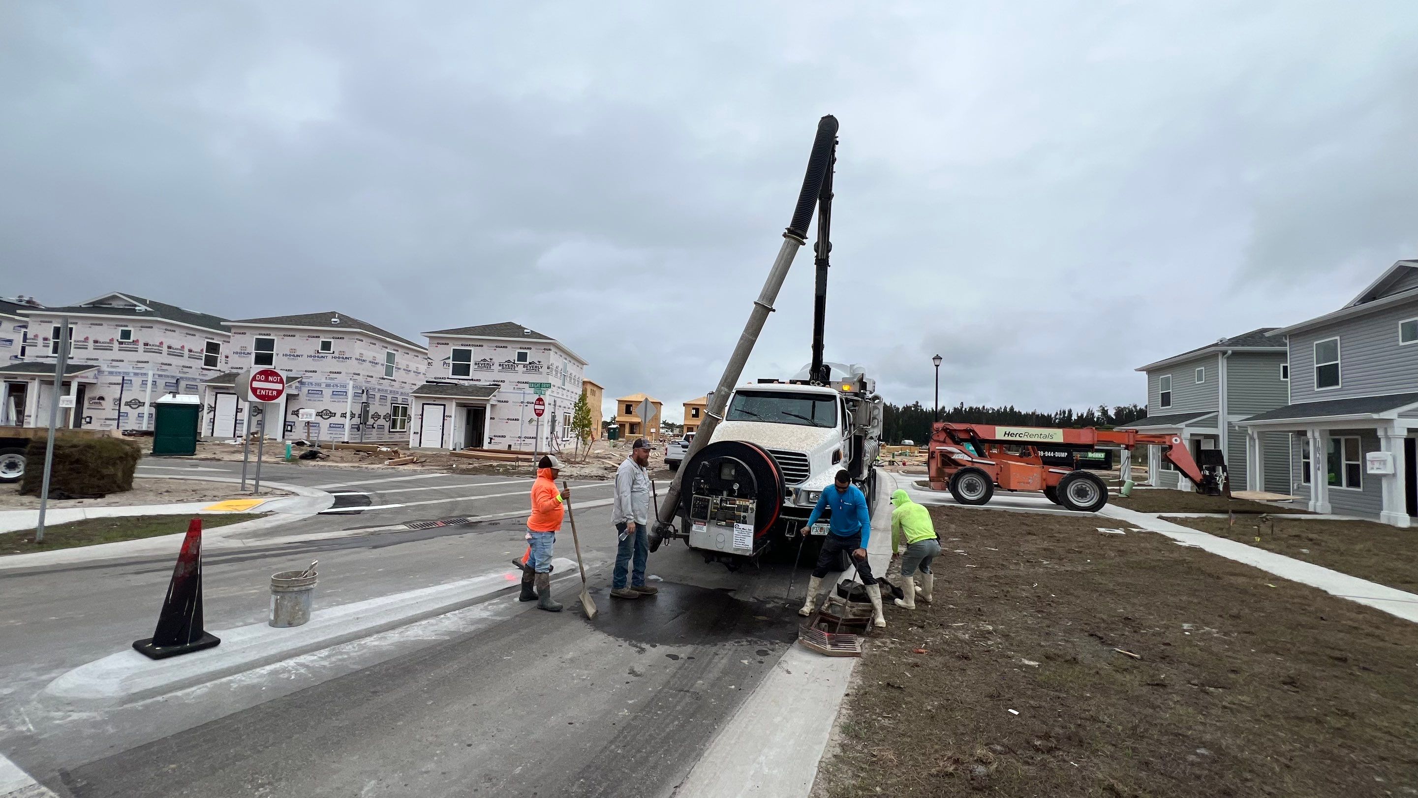 New Community Stormwater System Catch Basin Cleaning by Don Mar, Inc. Storm Water Solutions