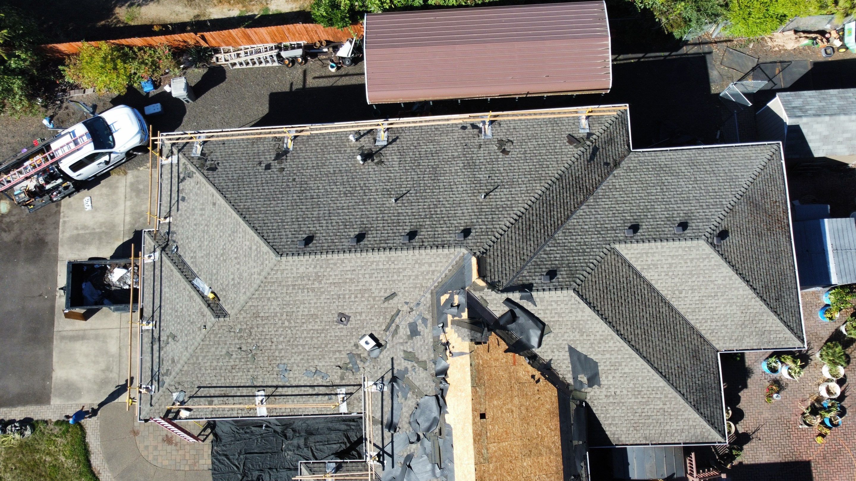 Residential Roofing Installation using IKO Dynasty (Color: Biscayne) by Orezona Building & Roofing Company, Inc.