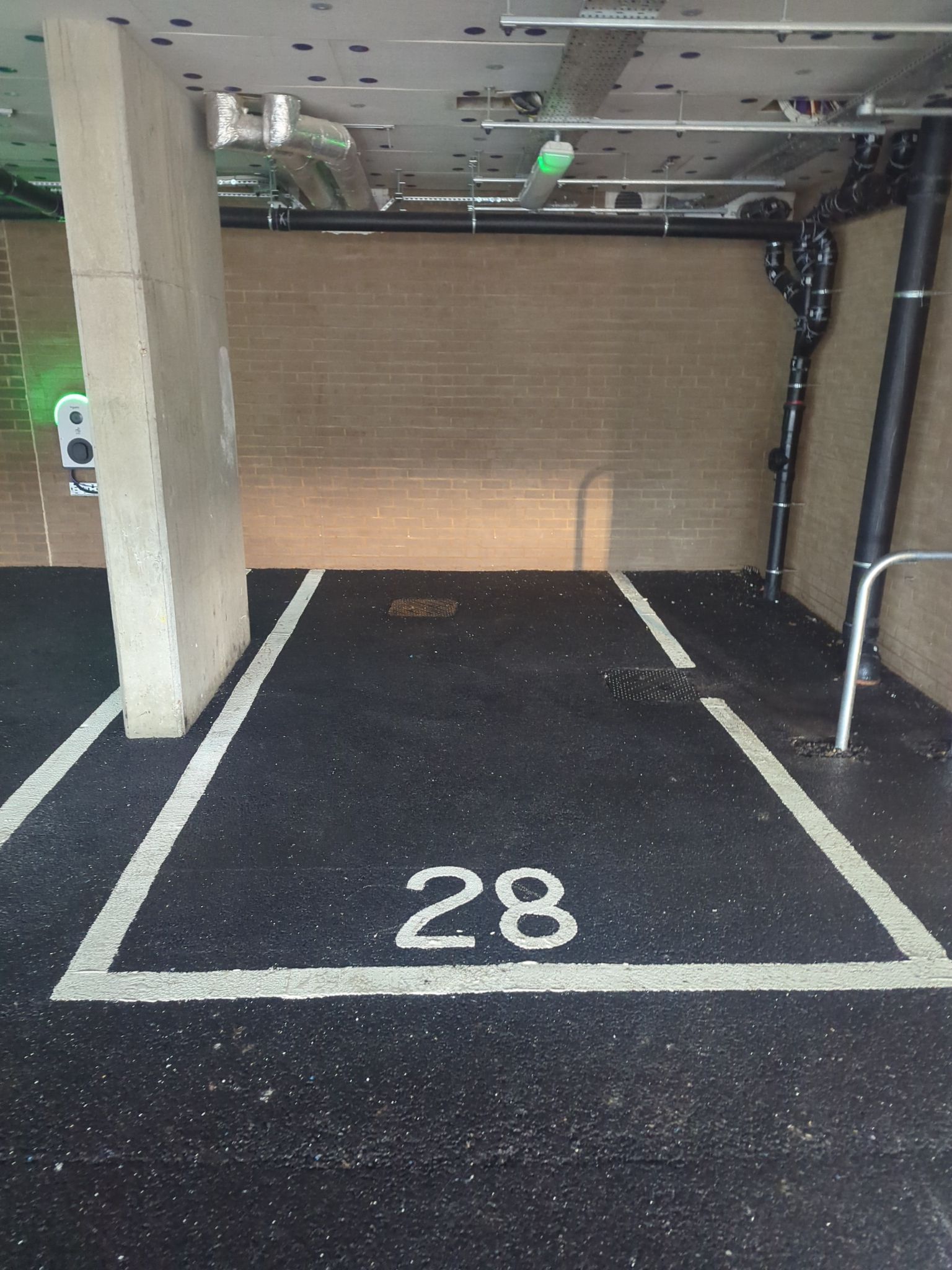 Car park cleaning using Honda 15lpm Low Pressure Washing Machine by Ges Exterior Cleaning ltd