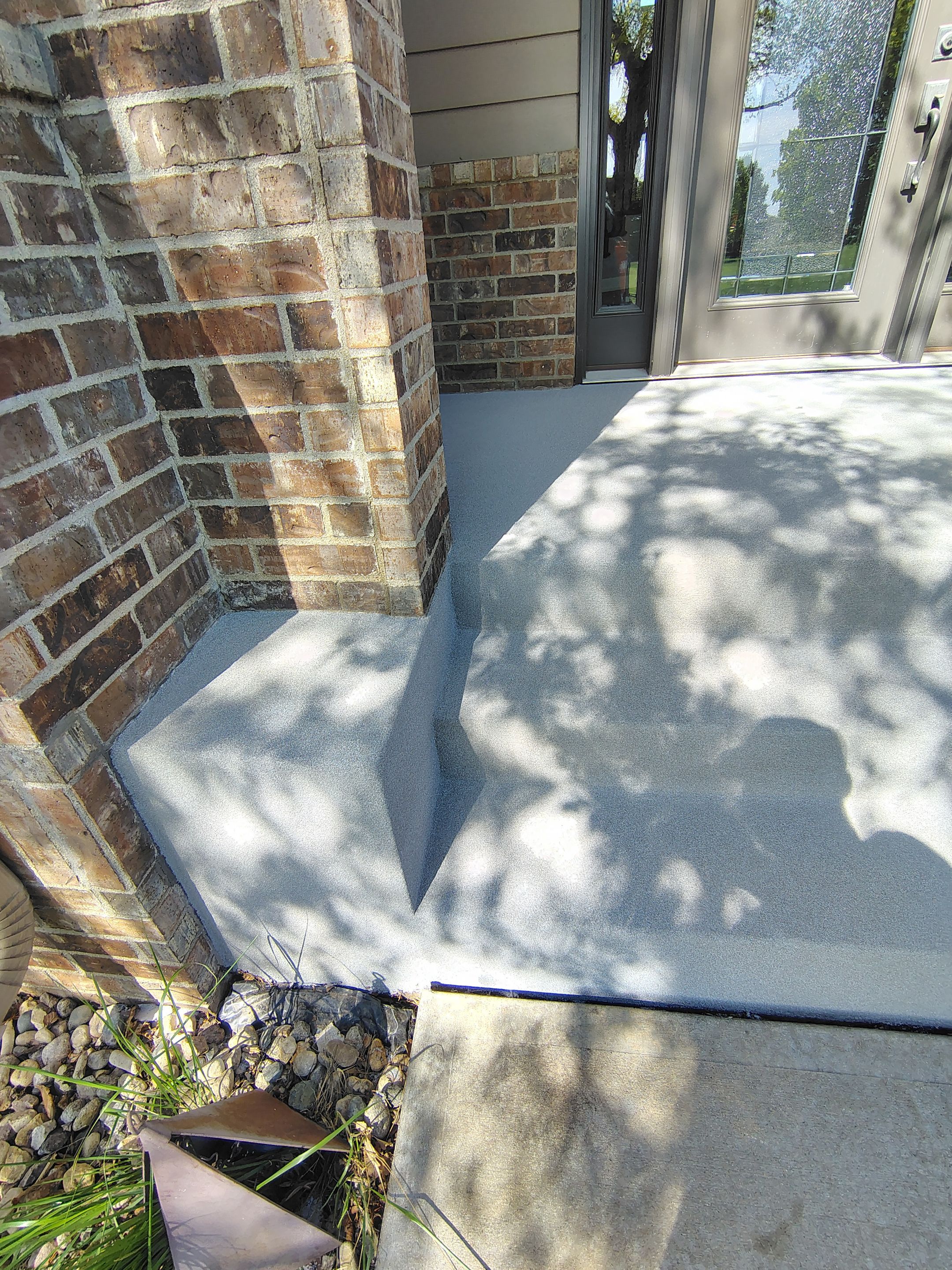 Front Porch Concrete Coating and Restoration in Harrisburg by Select Painting, Coatings & Garage Cabinets