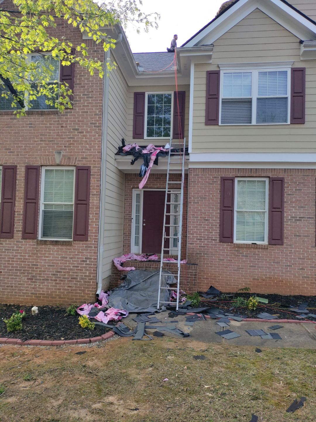 Residential Roofing Installation using Owens Corning Onyx Black by Inspector Roofing and Restoration