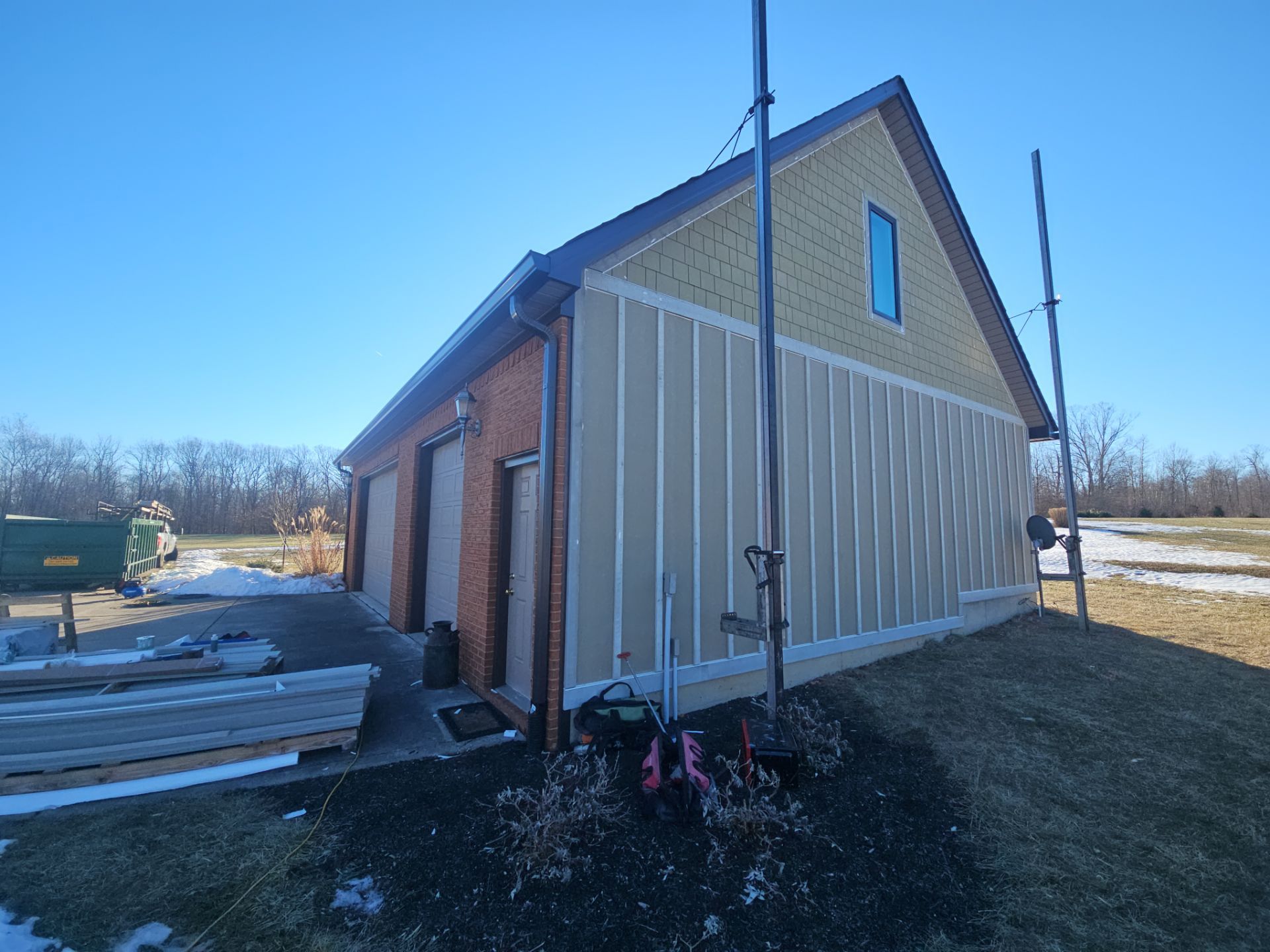 Siding Installation using James Hardie Board & Batten and James Hardie Shakes by Koontz Construction