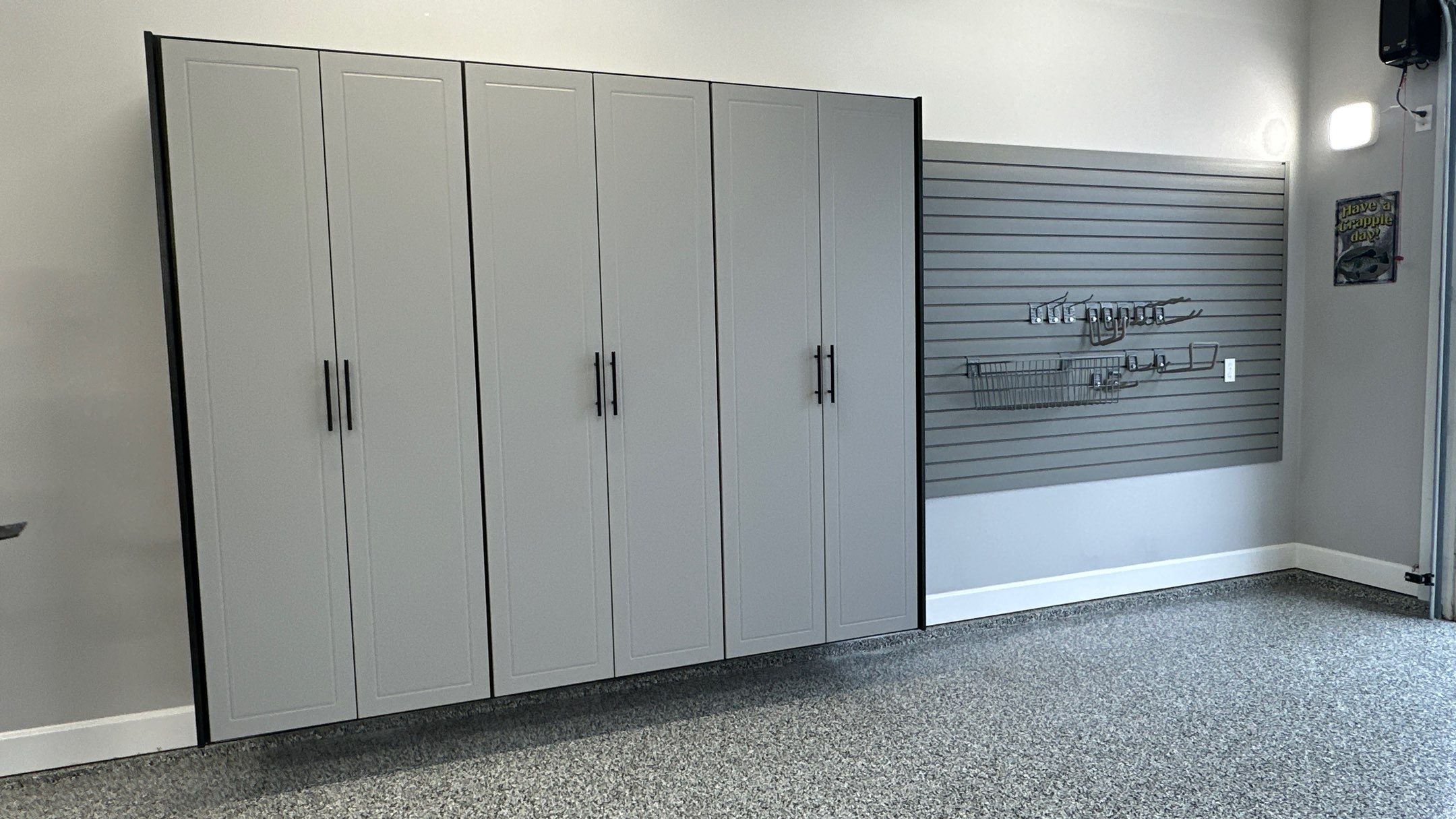 Pat F upgraded his garage with a cool Two-tone cabinet setup by Banner Garage