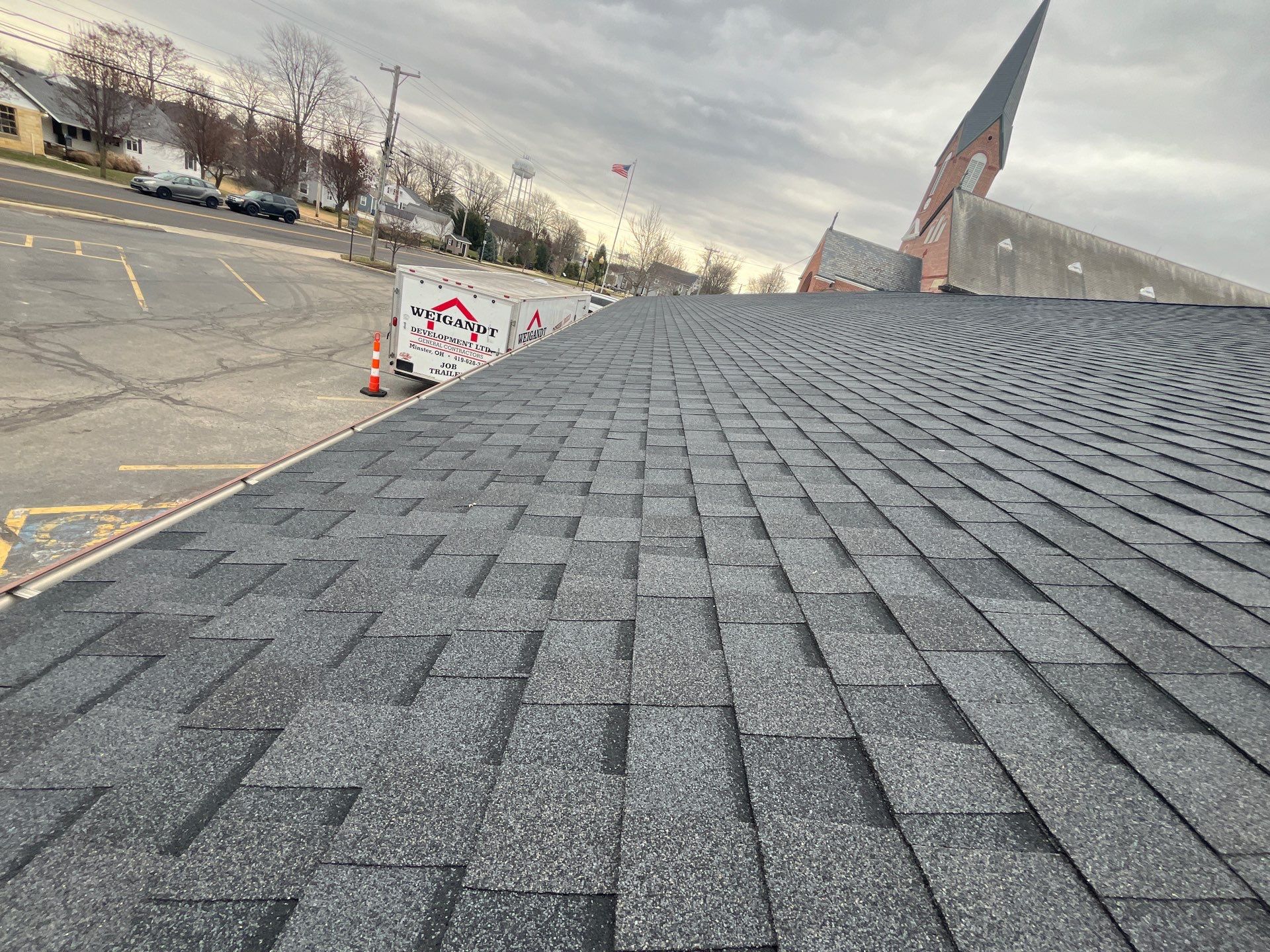 Commercial Roofing Installation using GAF Timberline HDZ Slate by Nitro Roofing and Construction
