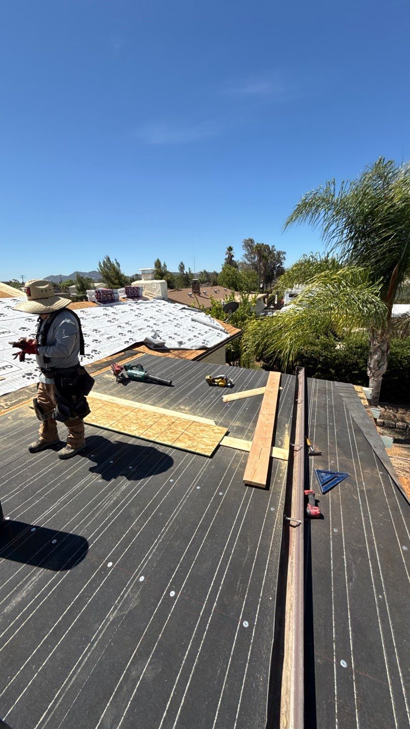 GAF Timberline Asphalt Shingle Roof Replacement in Ramona by Reliable Roofing San Diego Inc.