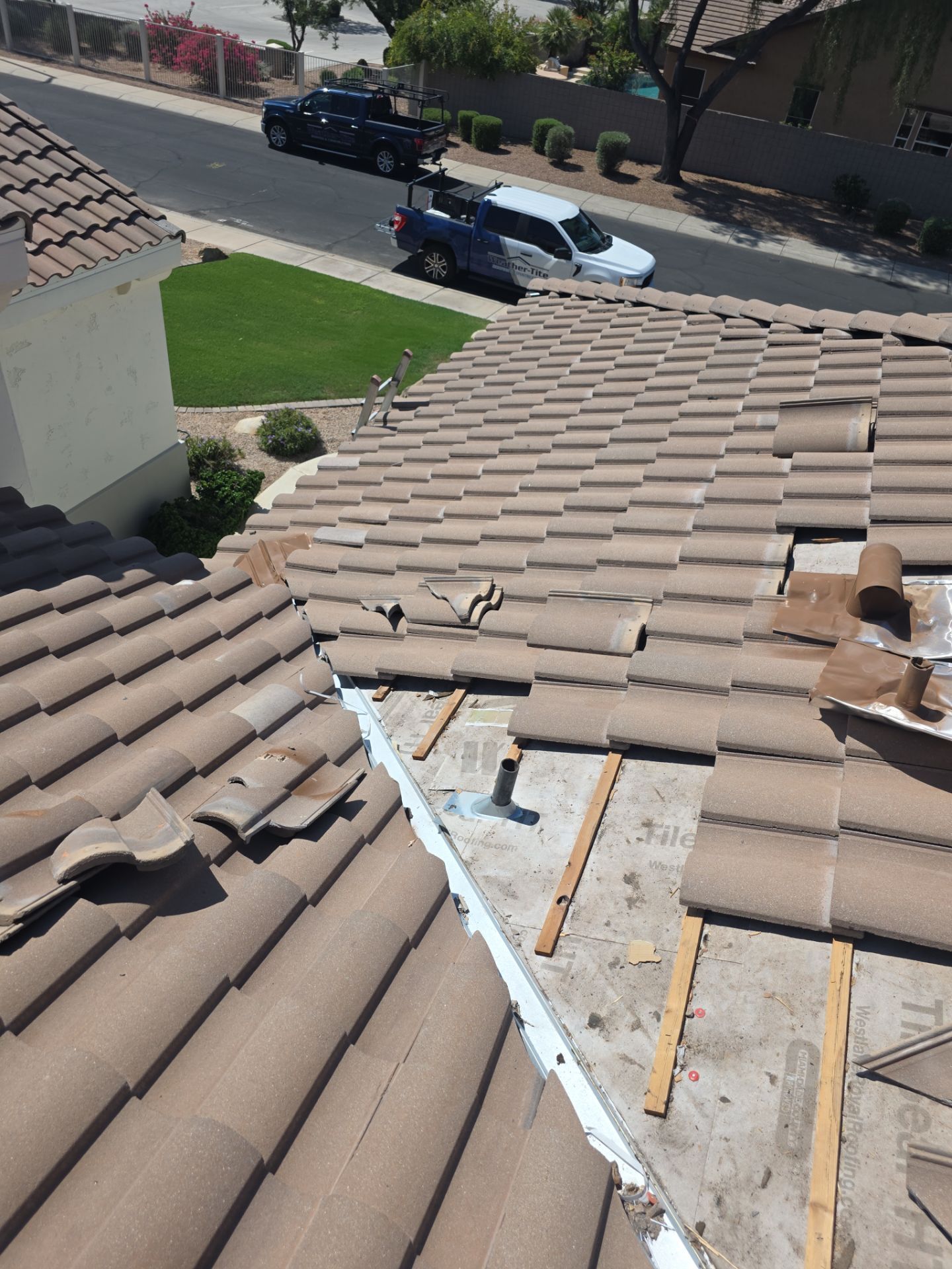 Tile Reset with water test in Gilbert by Weather-Tite Roofing