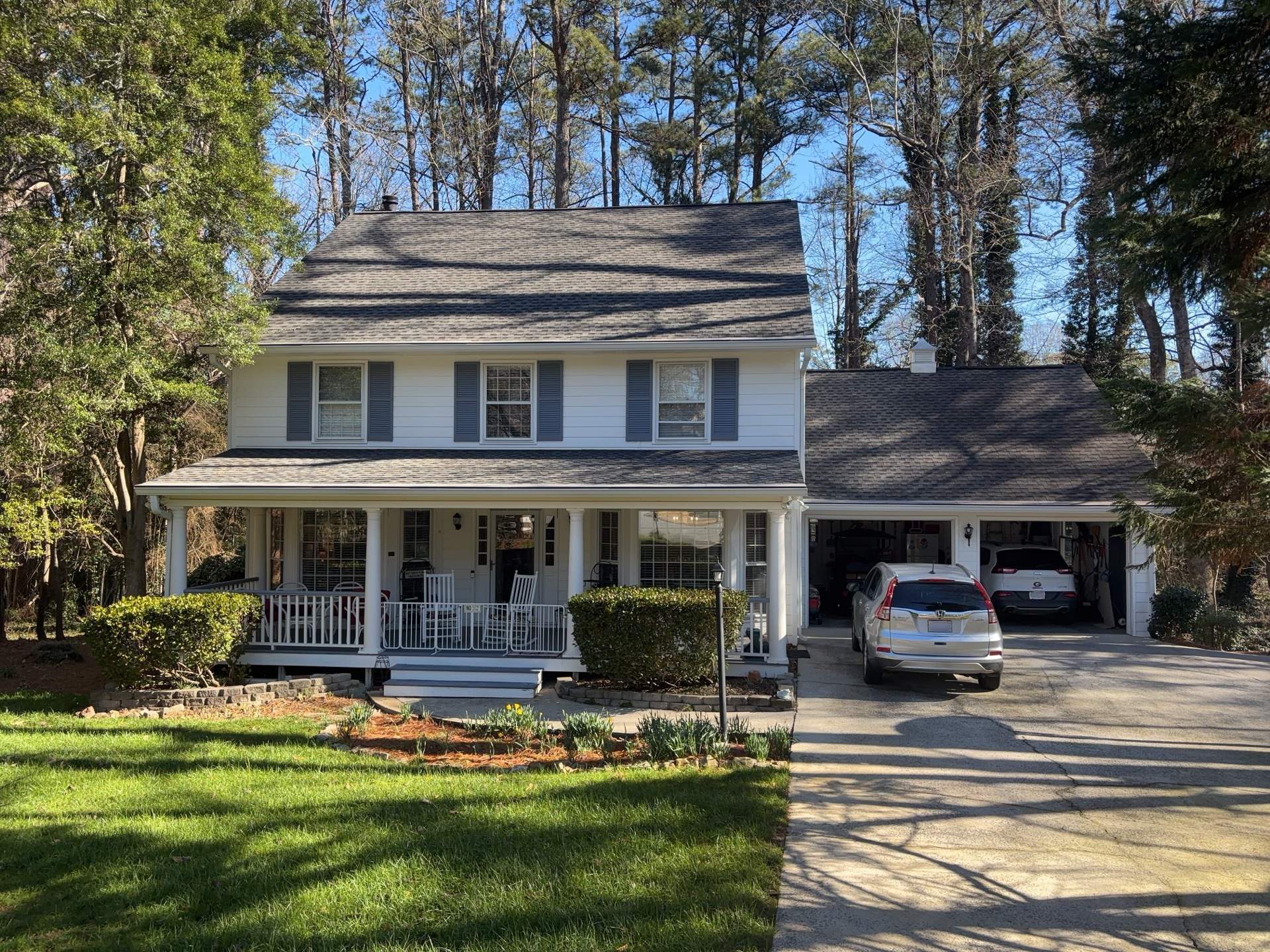 Marietta James Hardie Siding Installation, Rotted Wood Replacement, Exterior Painting, and Deck Stain using Sherwin Williams SuperDeck SOLID Stain by Nelson Exteriors
