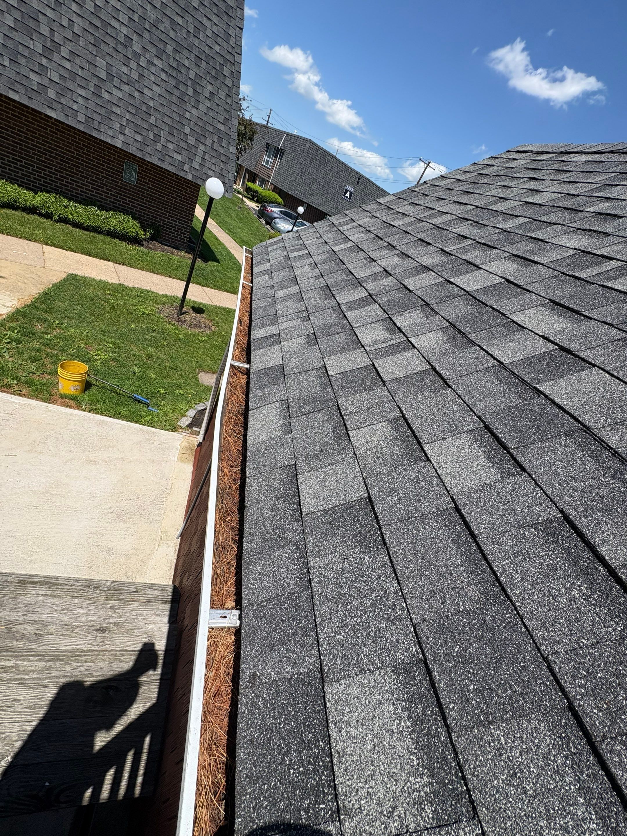 HOA gutter cleaning before