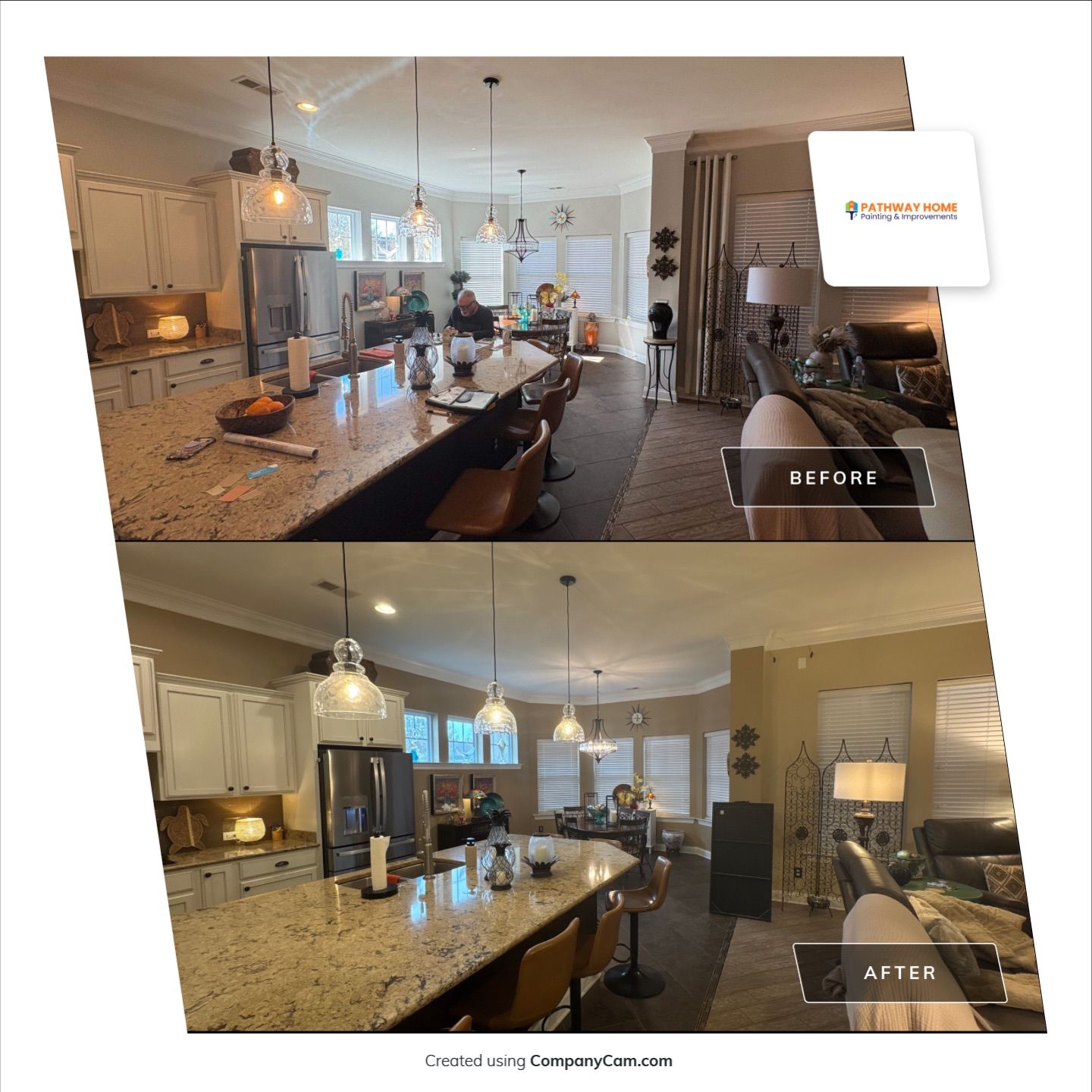 β This Home Runs on Latte Love by Pathway Home Painting & Improvements