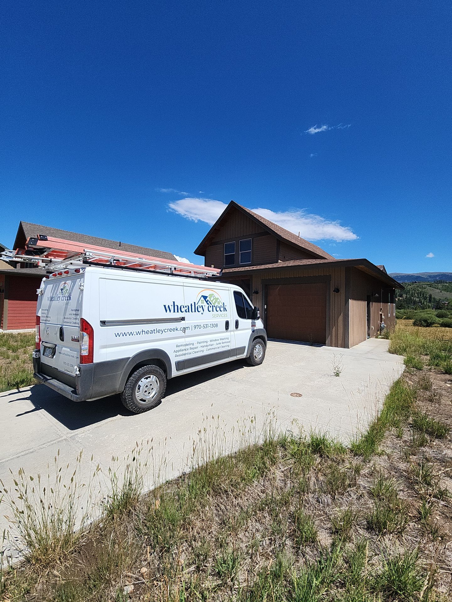 Exterior Painting Using Stain by Wheatley Creek Services
