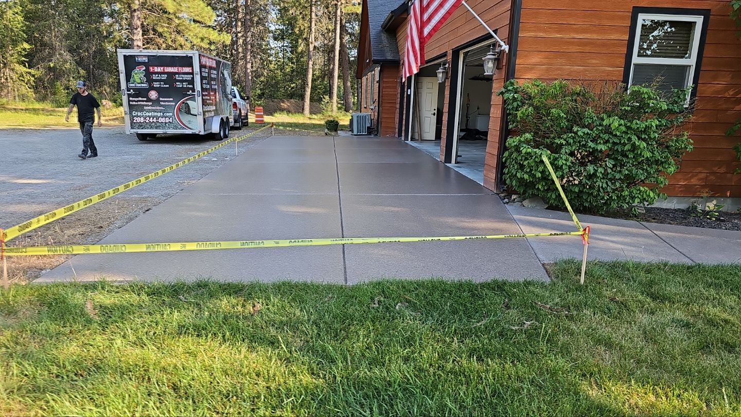 Patio Transformation using Adobe by Croc Coatings, LLC