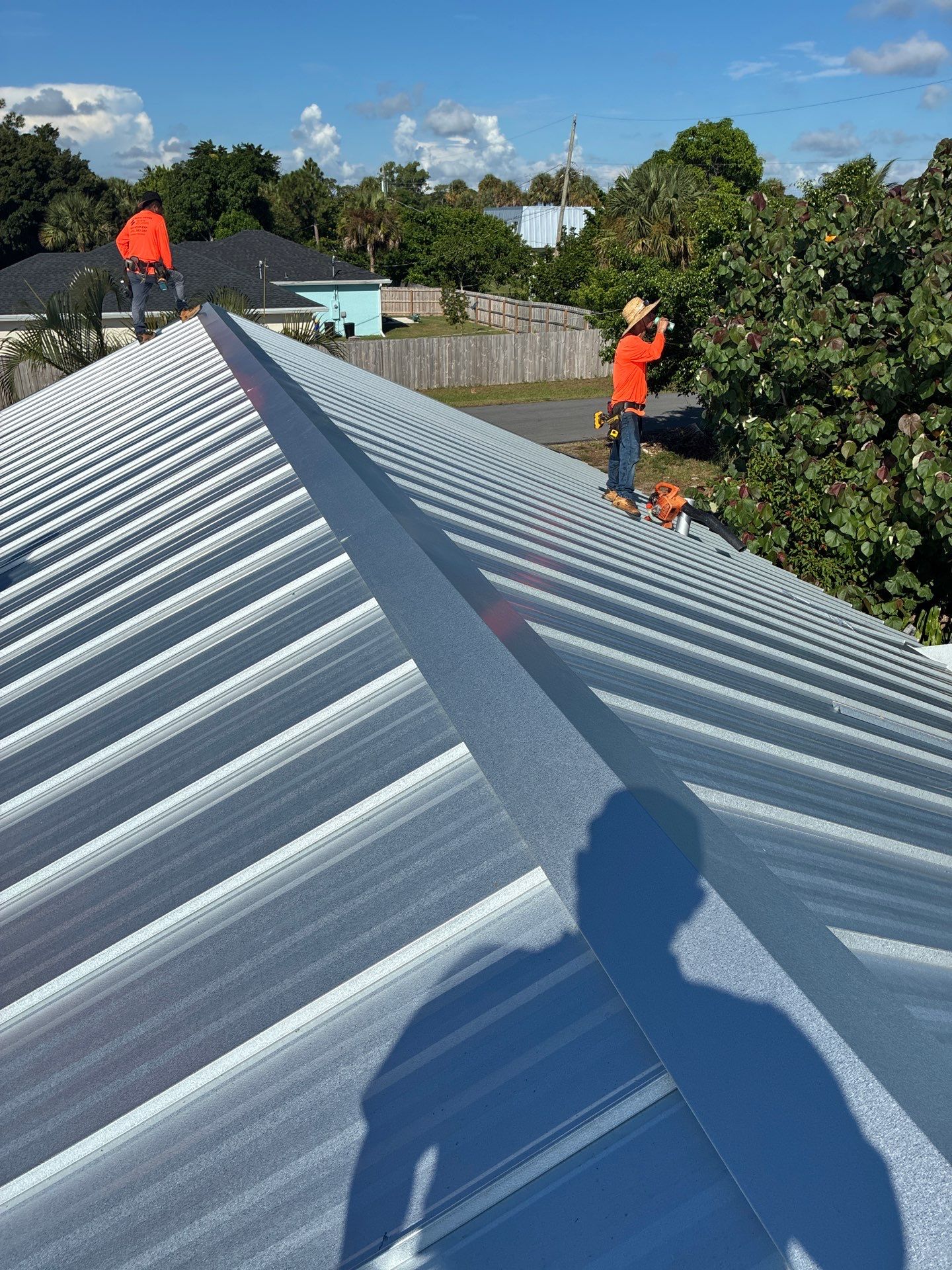 24ga 1" Nail-Strip Mill Finish by Total Roofing System The Metal Roof Experts