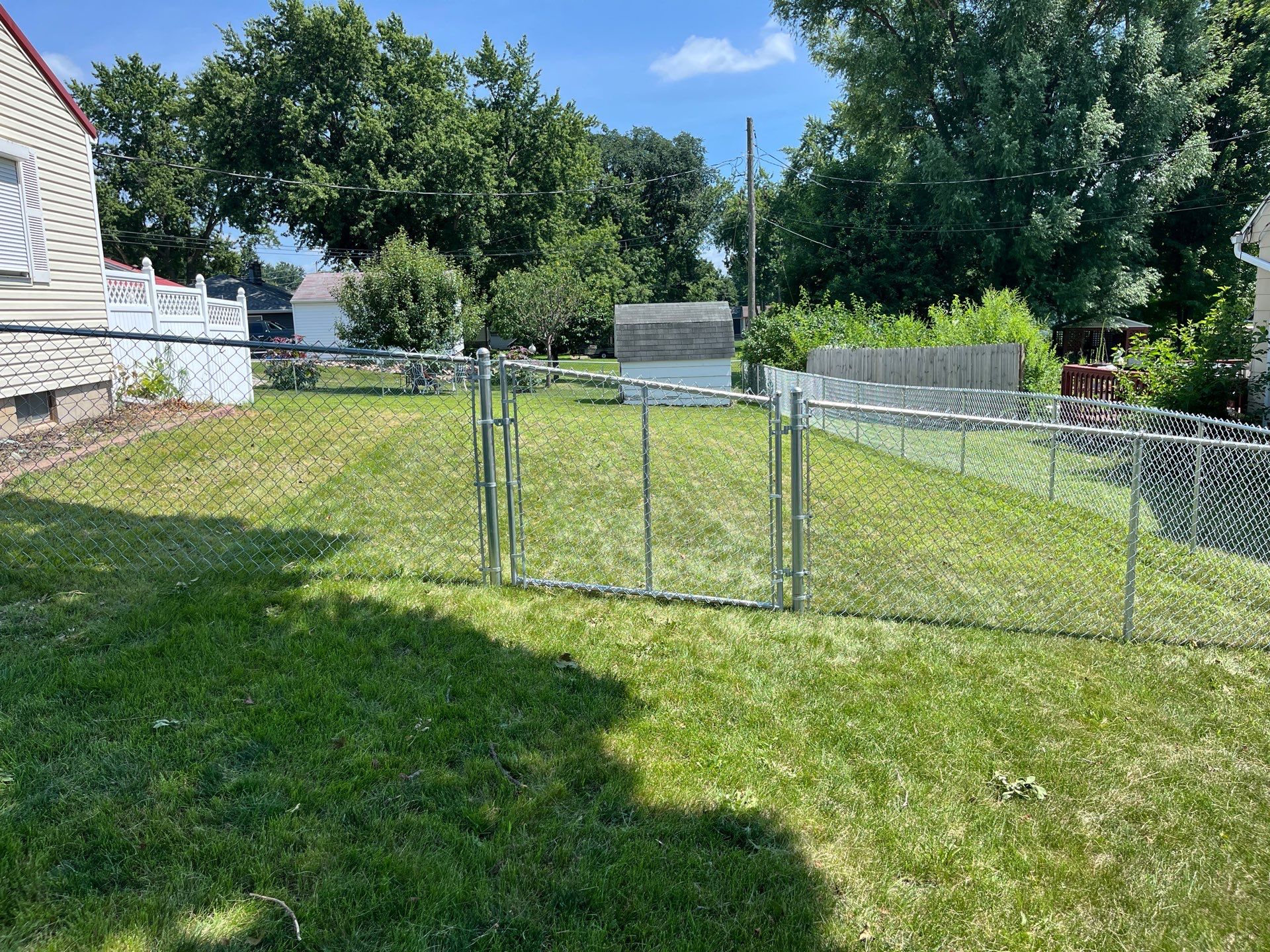 Residential Chain Link Fence Installation in Elk Run Heights by Perfect Picket Fence and Stain