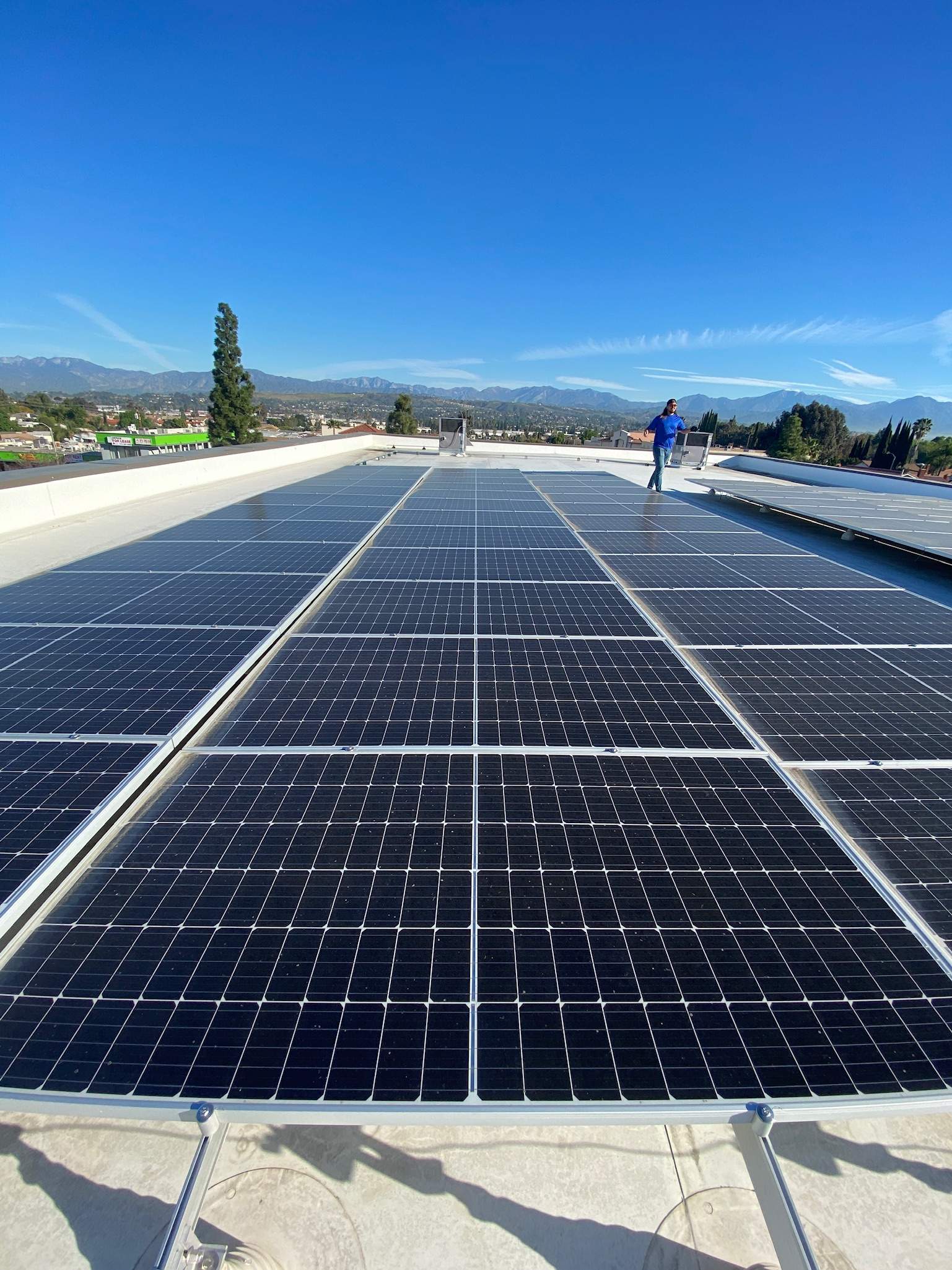 Commercial Solar Panel Cleaning in Rowland Heights by Palm Coast Solar Cleaning