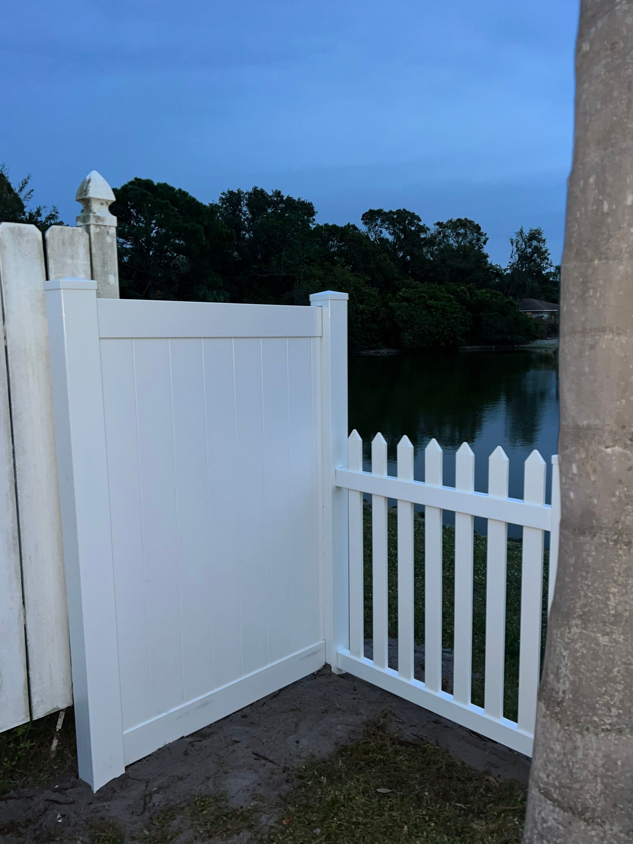 Vinyl Fence Installation using Open Picket Style Fence by Asap fence and gates, LLC