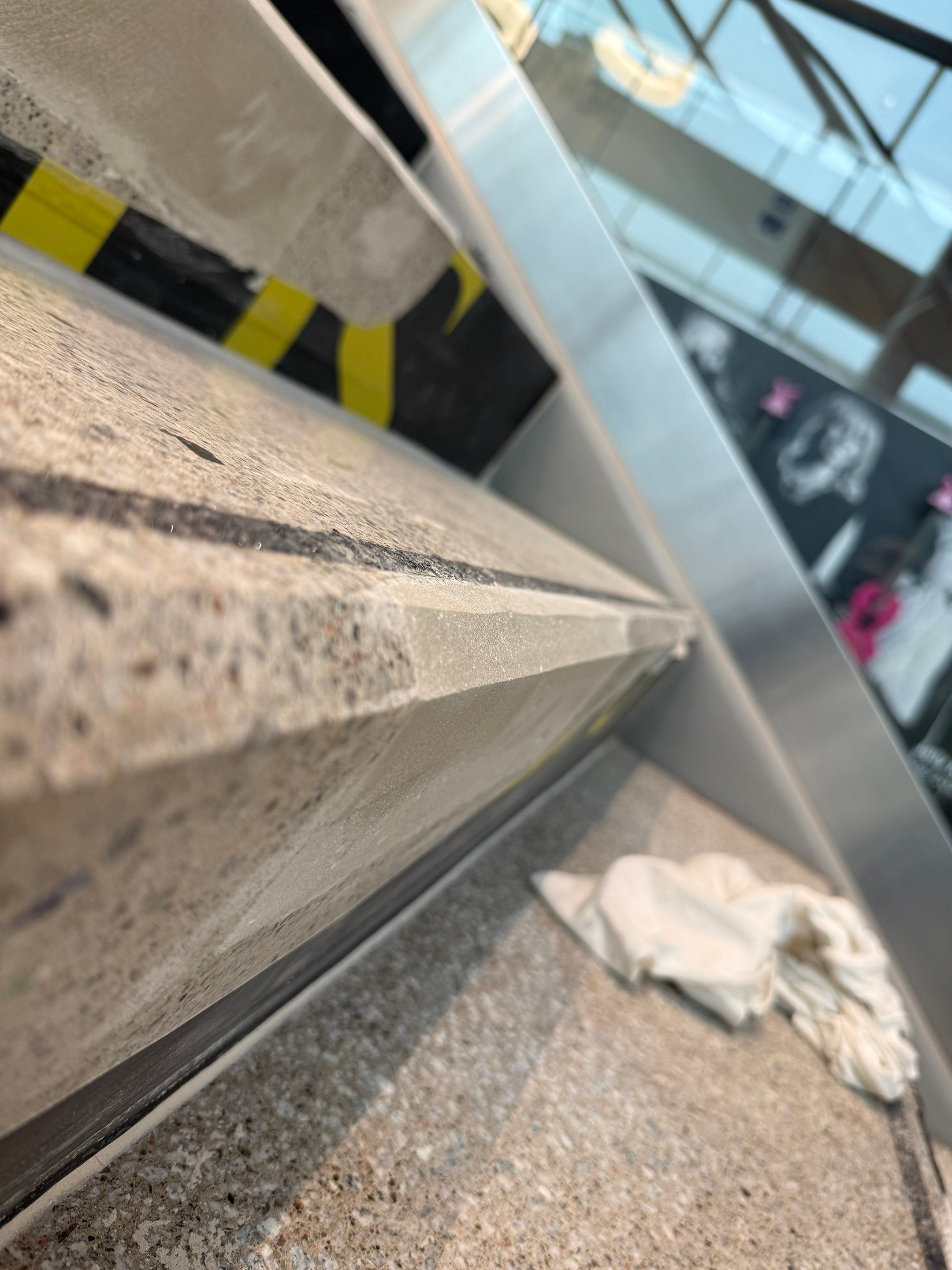 Concrete Stair Tread Restoration and Safety Upgrade in Sioux Falls by Select Painting, Coatings & Garage Cabinets