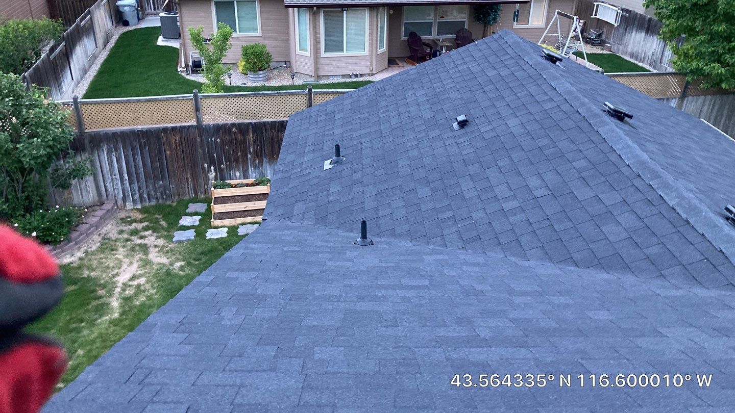Nampa Idaho Single Level Residential Roofing Installation using Owens Corning by ID Roofing LLC
