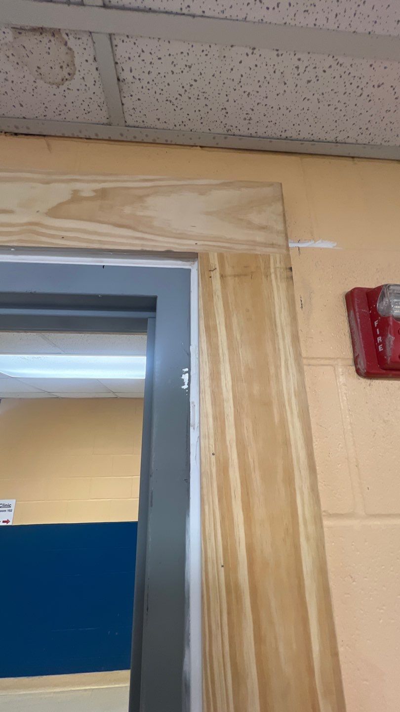 Wall Repair and Door Installation by Dodson House Moving