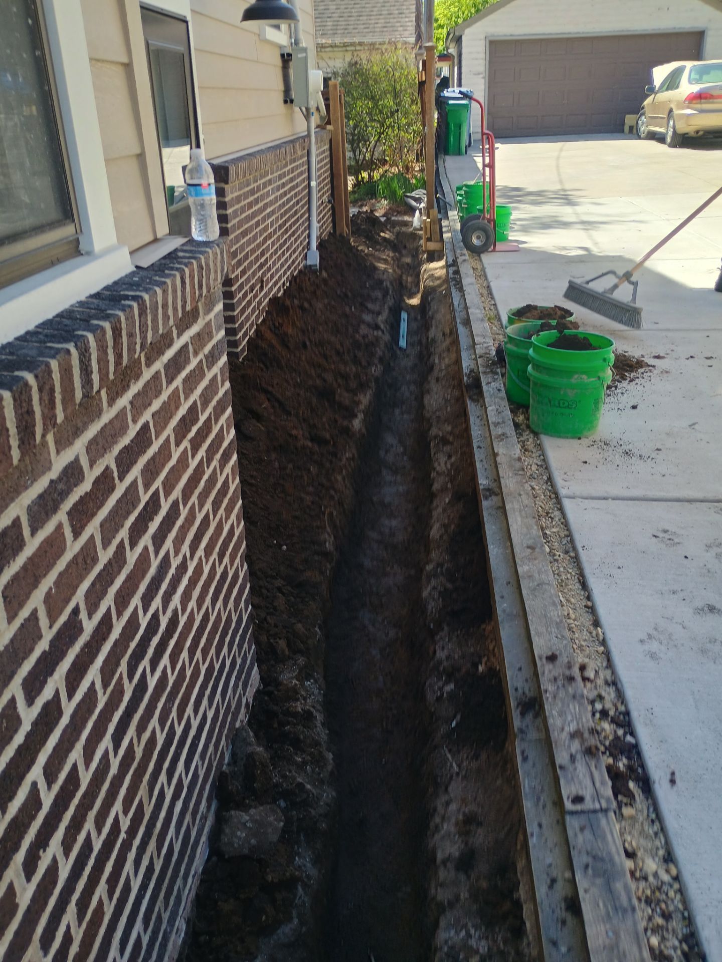 Foundation Drainage Board & French Drain in Southwest Minneapolis by Waterproofing Northeast