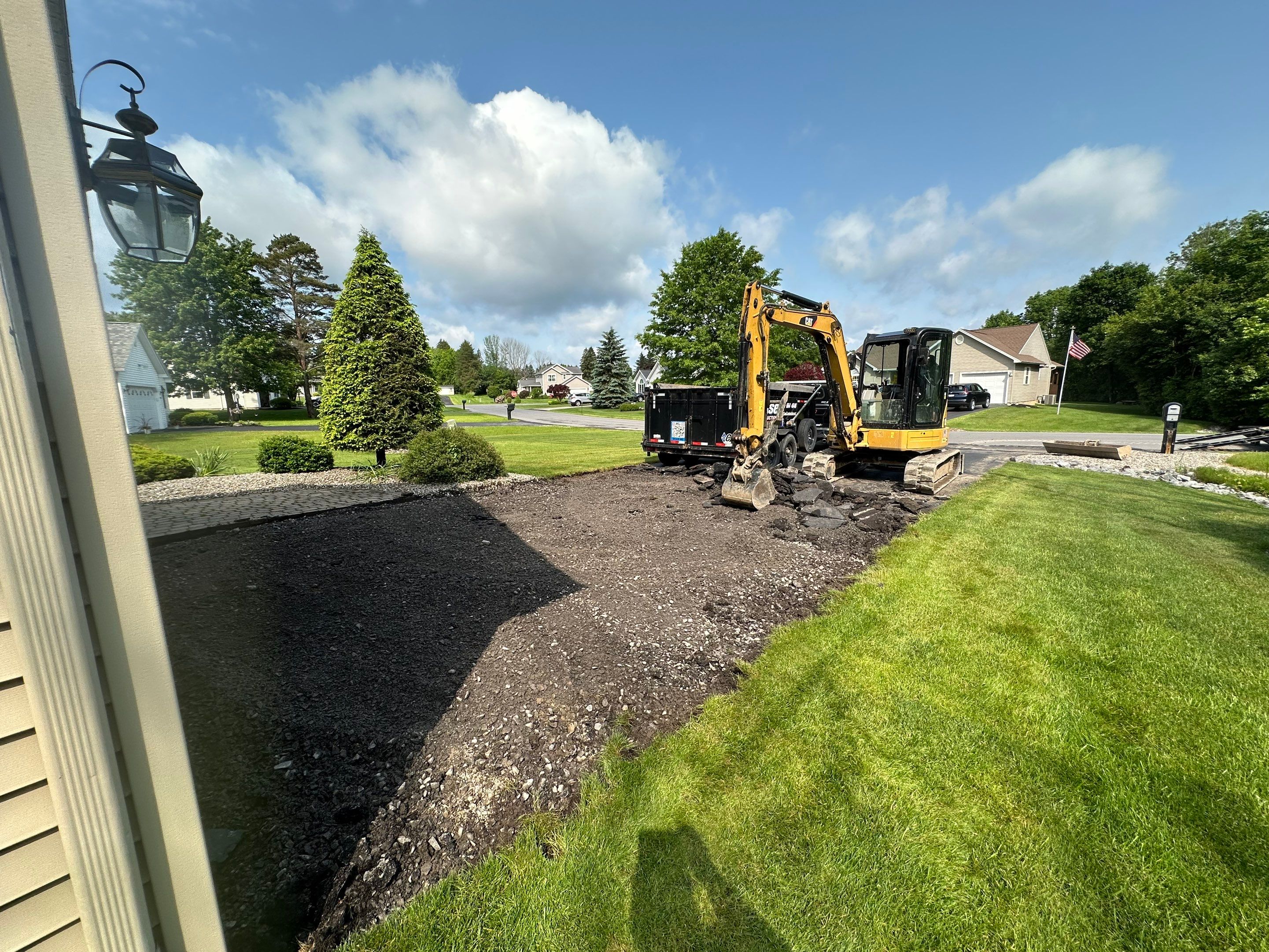 Asphalt Driveway Prep by Case Construction