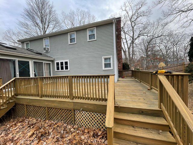 Deck and Sidin in Milford, MA by UBrothers Construction