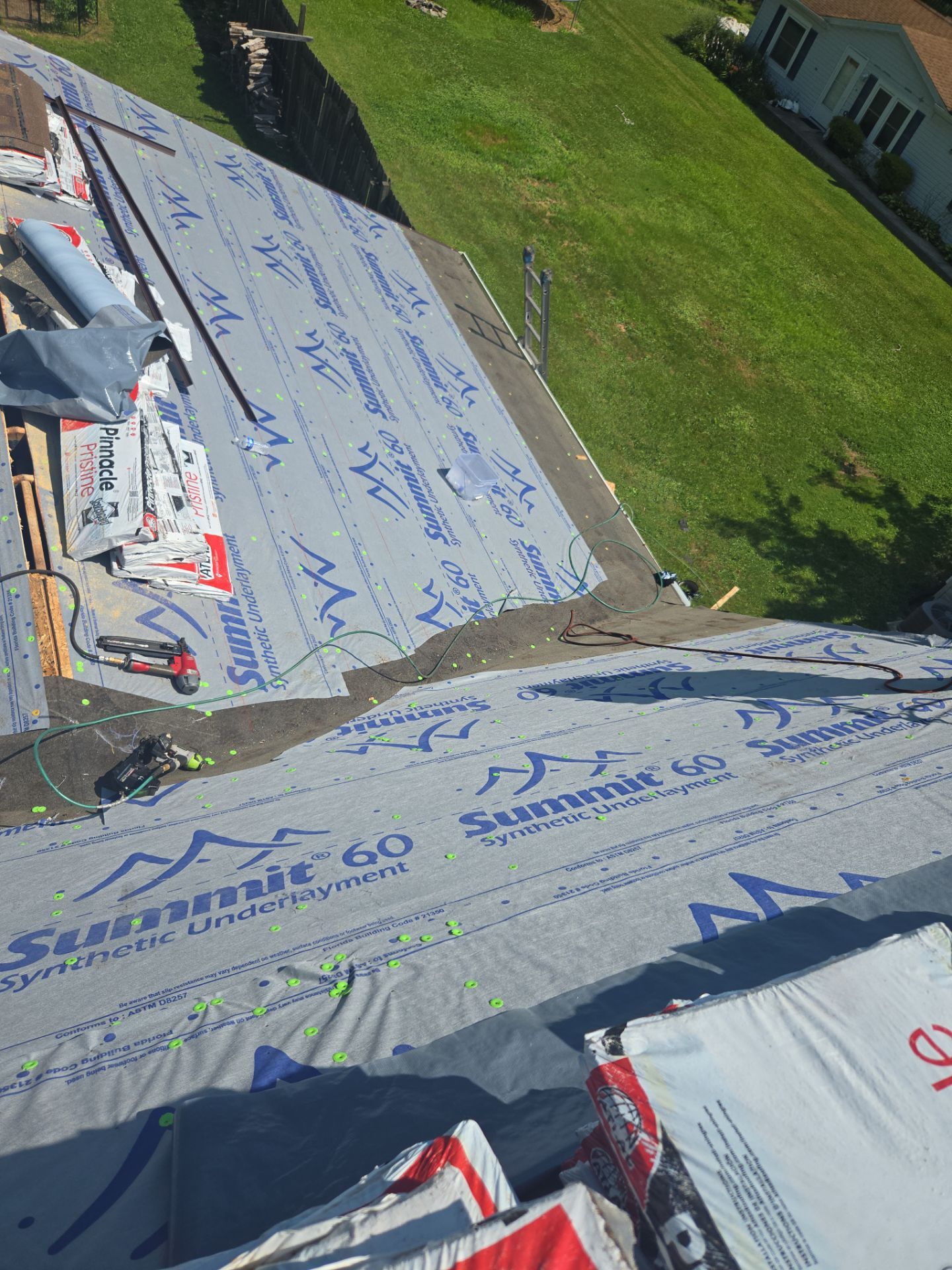 Atlas Pinnacle, Color, Burnt Hickory, Drip Edge, Color, Royal Brown by Eagle Eye Roofing