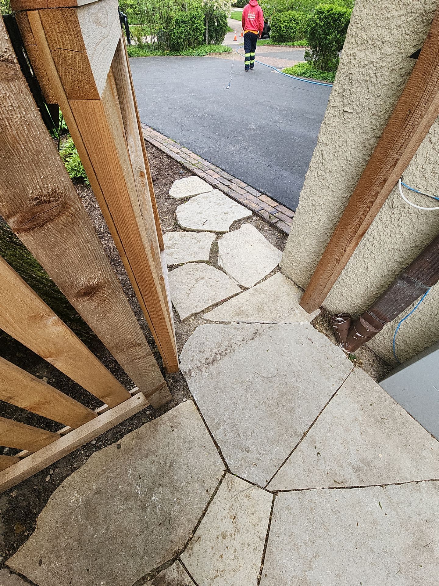 Natural Stone Surface Pressure Washing by Northern Power Washing LLC.