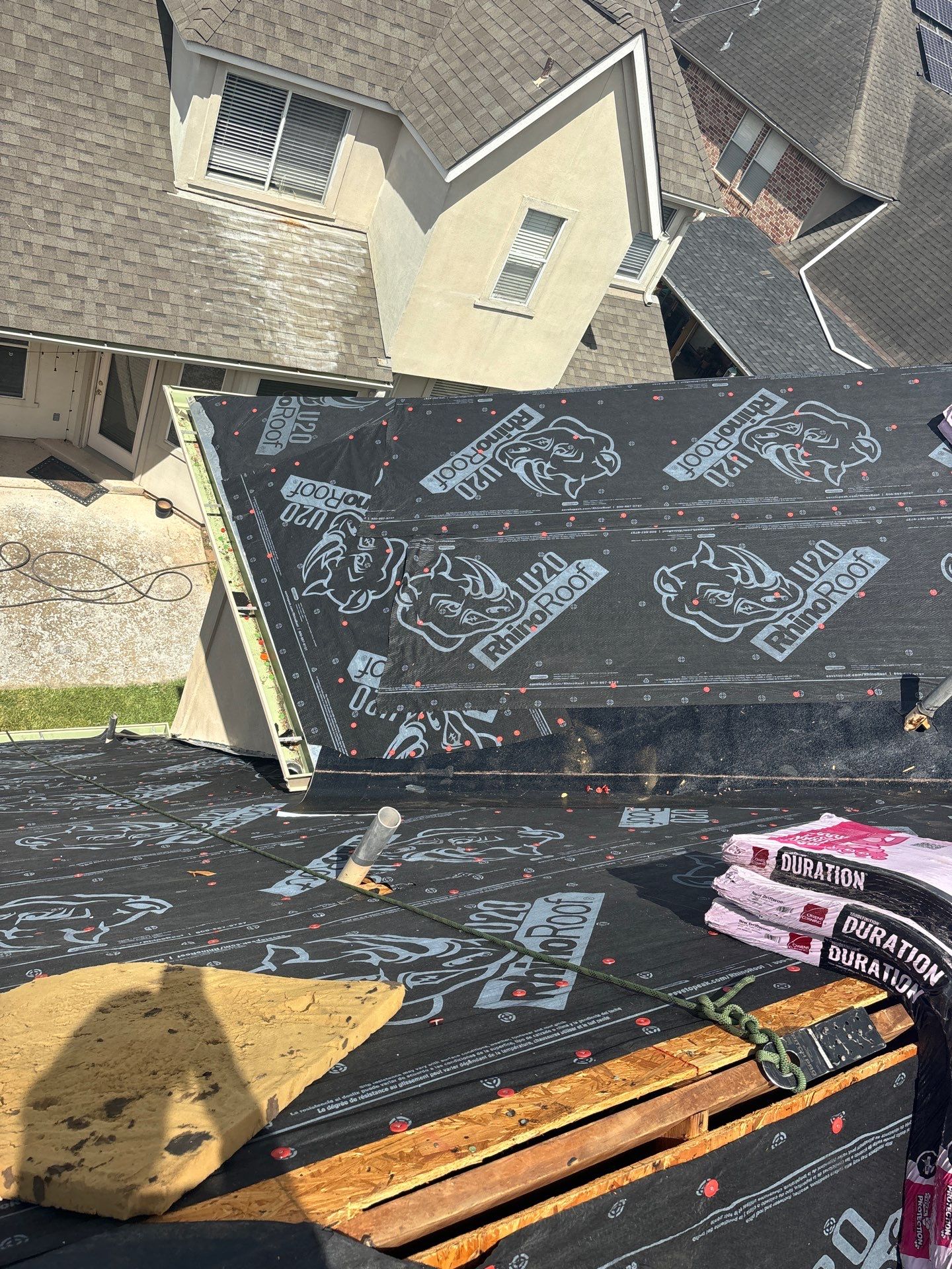 Residential Roofing Installation using Owen's Corning Duration (Lifetime) Shingles by Roof Repair Company