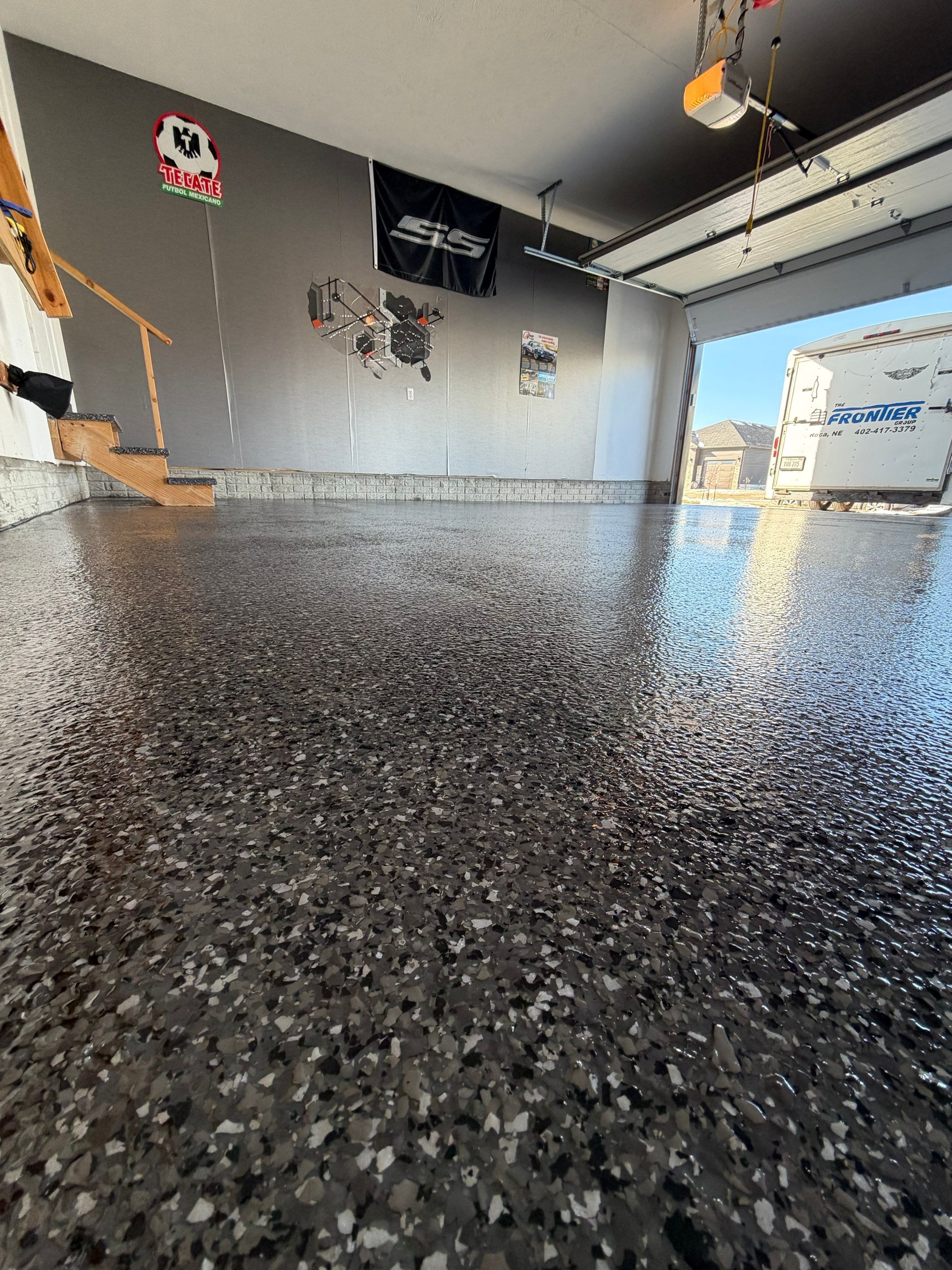 Silver Platinum Metallic by Granite Garage Floors