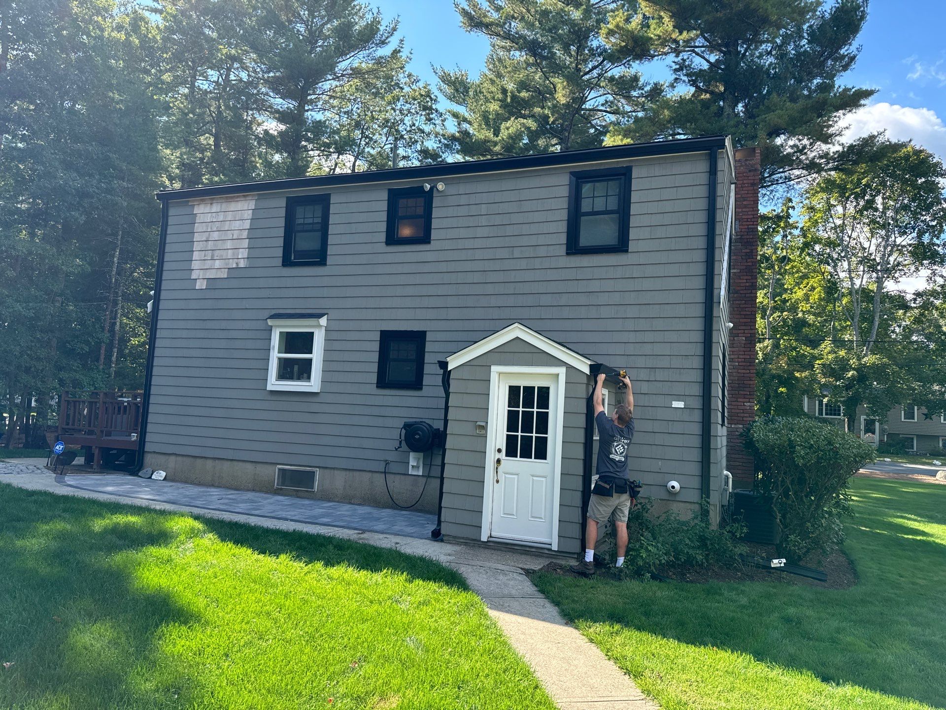 Gutter Installation using 6" K-Style Aluminum Gutter by Gutter Pro Enterprises