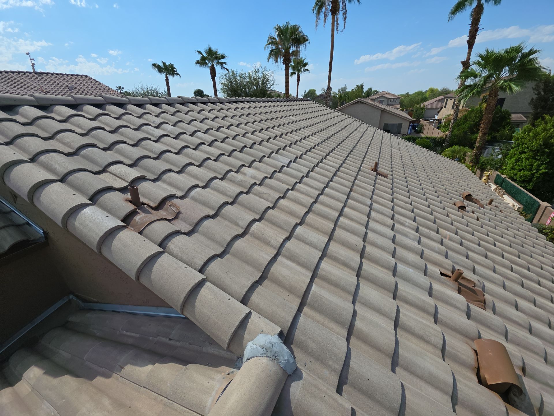 New tile reset for this beautiful home in Chandler by Weather-Tite Roofing