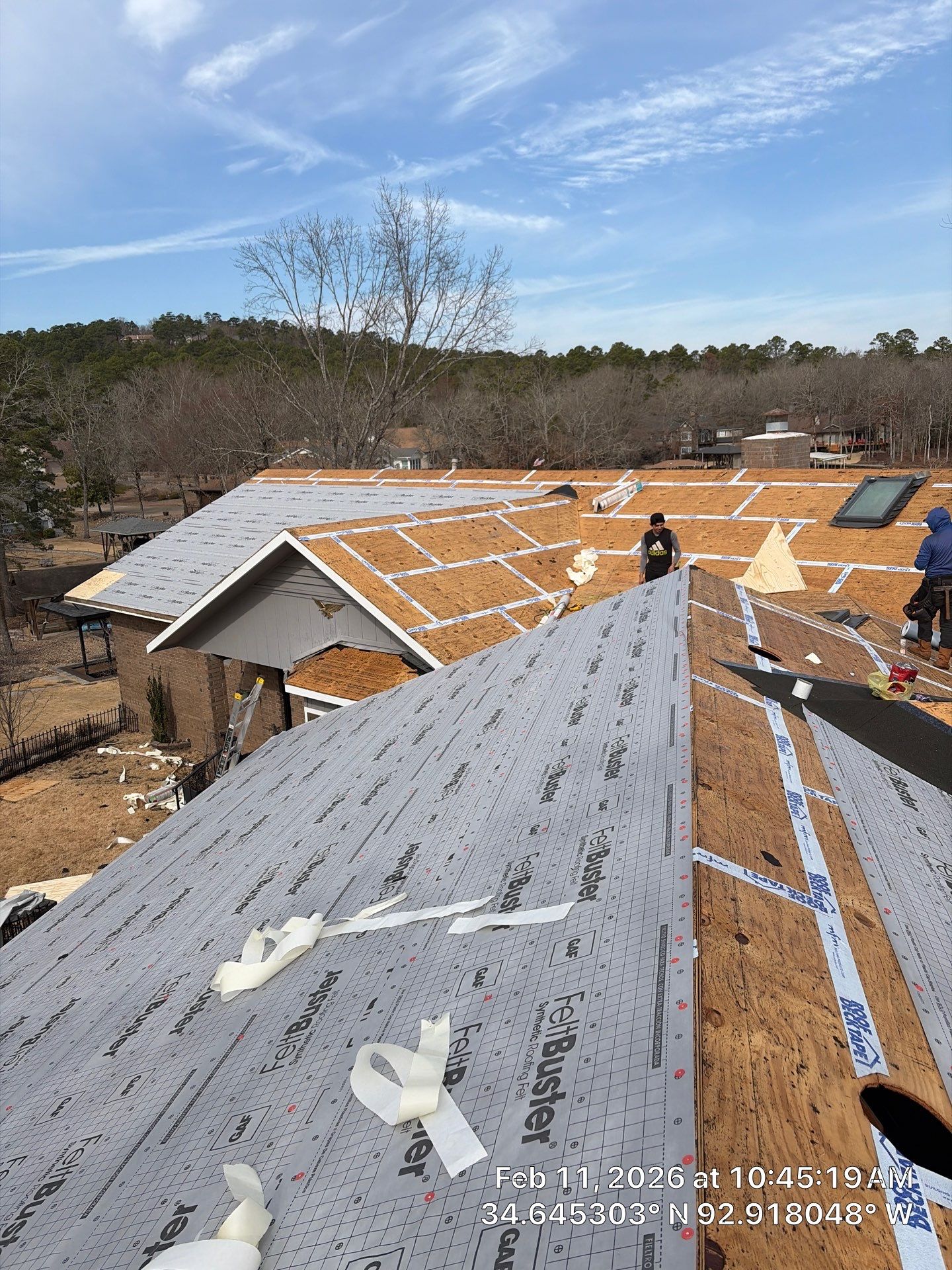 GAF Timberline HDZ Shingle Roof Installation in Hot Springs Village by Temple Roofing and Exteriors